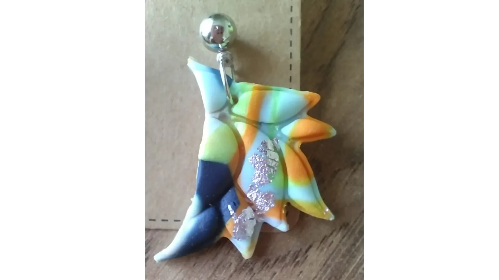 LOTUS EARRING MODEL 2 (POLYMER CLAY)