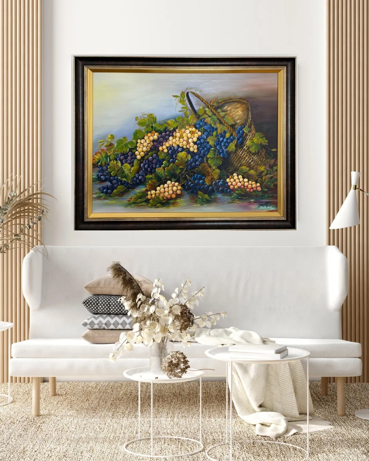 Natural Grape Visual Oil Painting – 60×60 cm