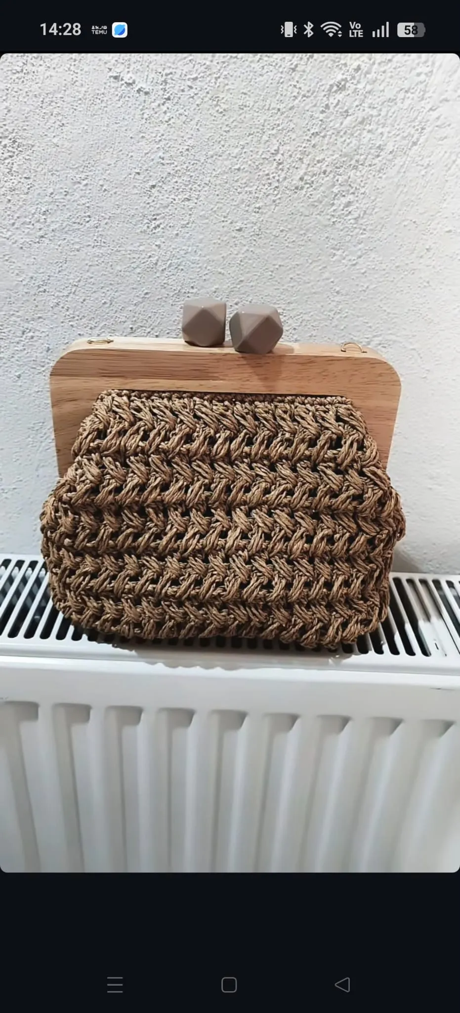Mango Bag with Wooden Clips