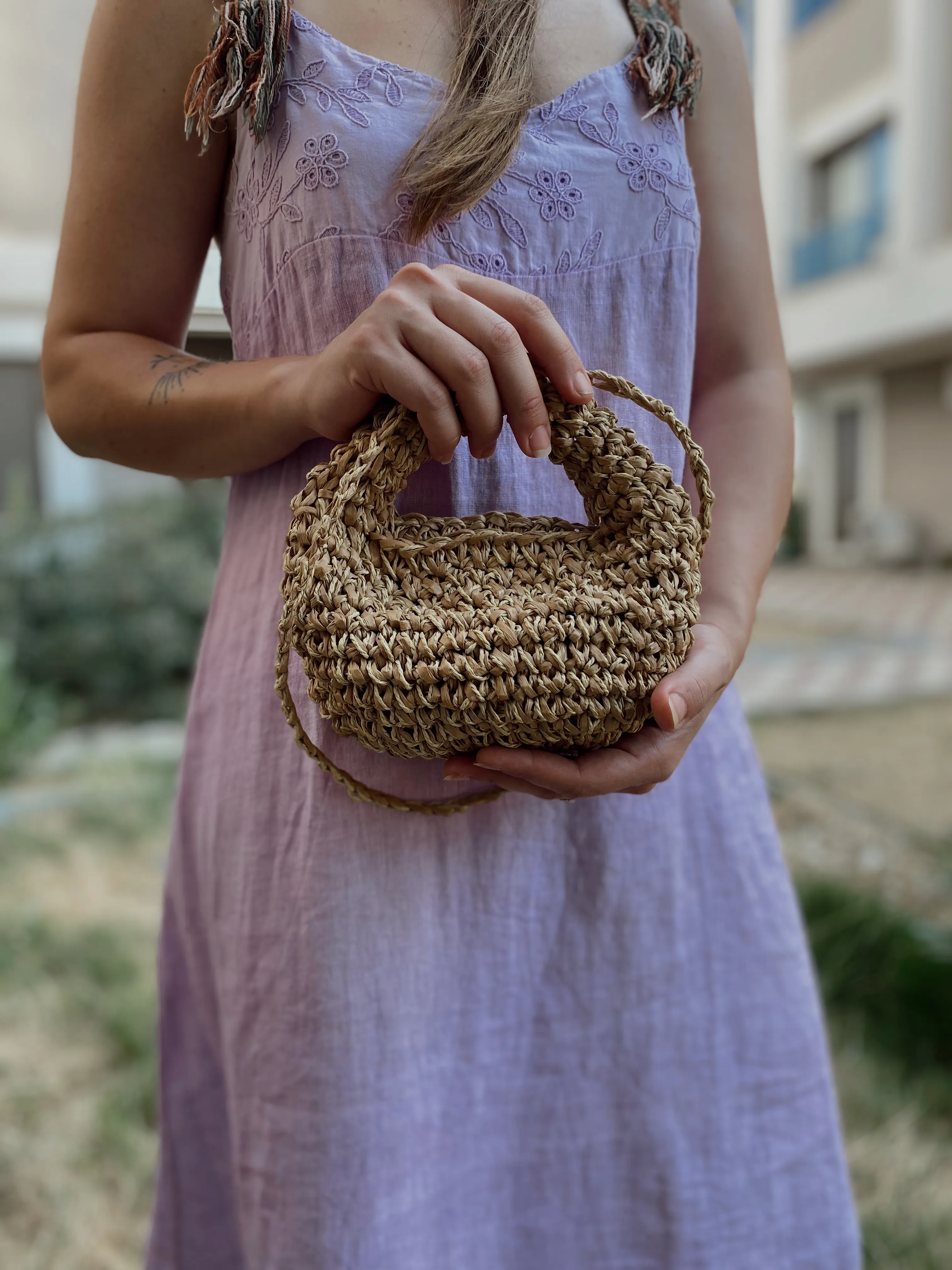 Mini Size Handmade Micro Bag Straw Bag