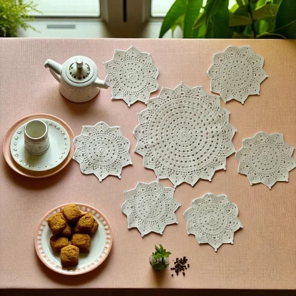 Lace Tea Service Presentation Set