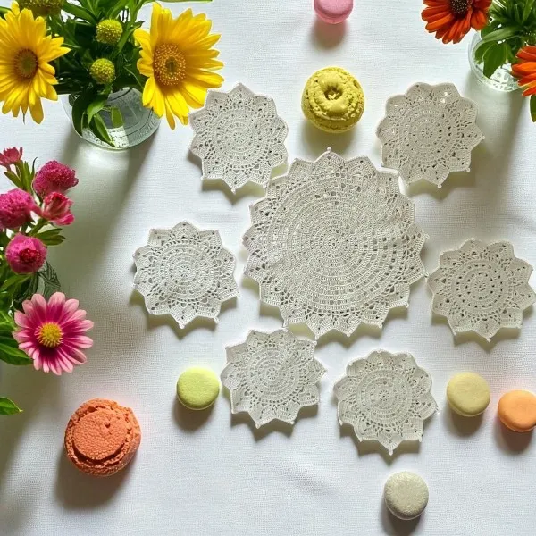 Lace Tea Service Presentation Set