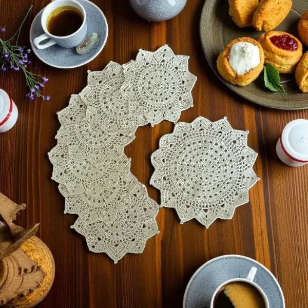 Lace Tea Service Presentation Set