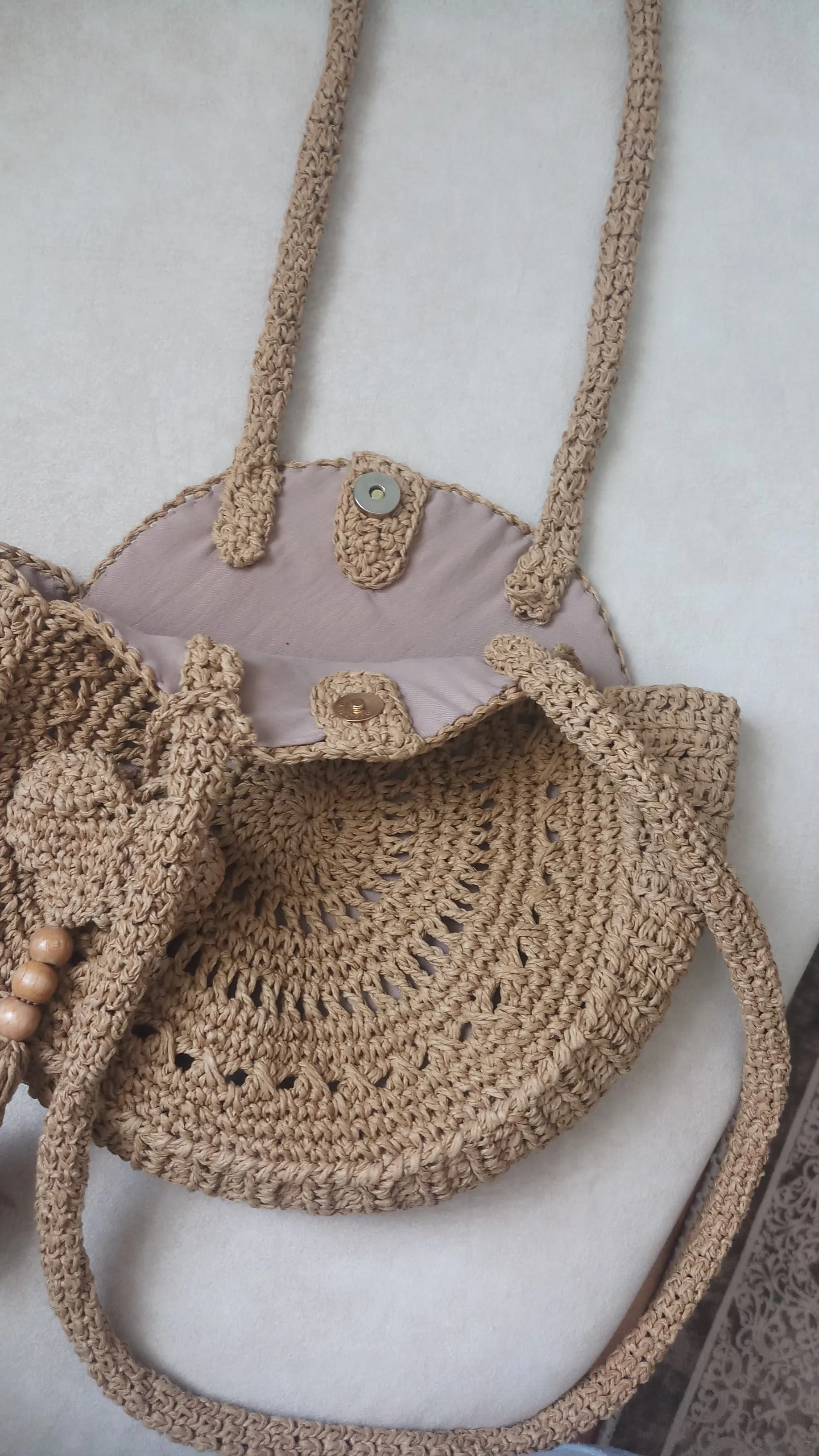 Round Model Paper String Bag