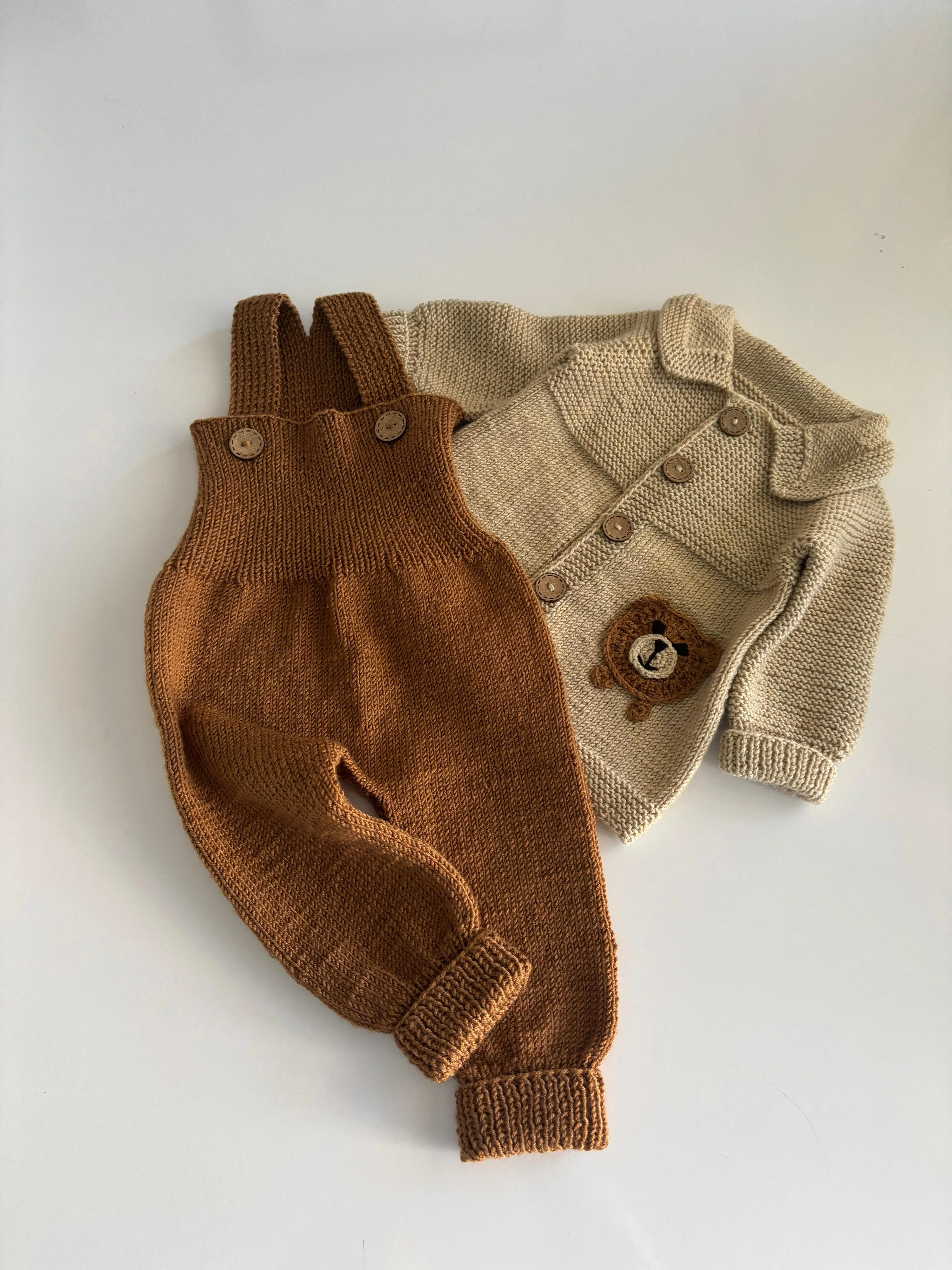 Kışlık El Yapımı Erkek Bebek Takımı