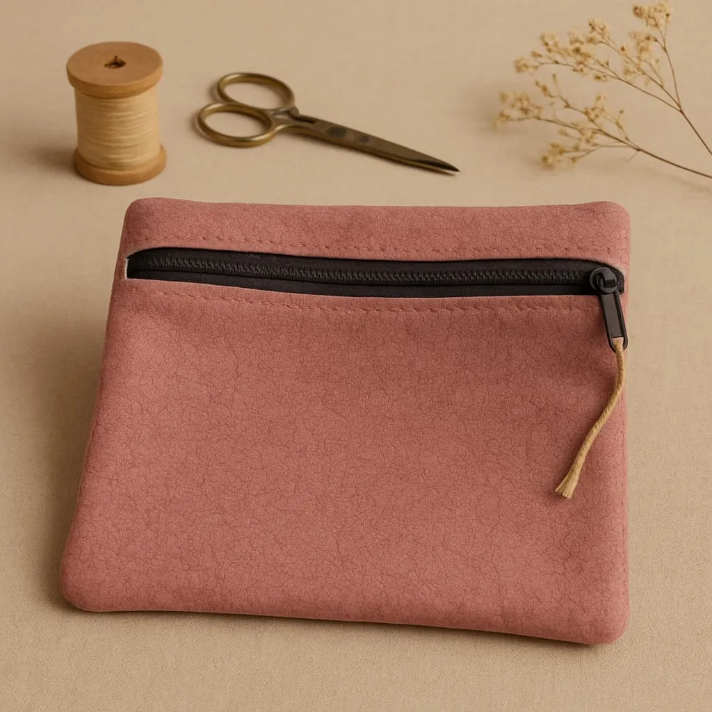 Dusty Rose Zippered 3-Piece Handbag – Stylish Set for Elegant Women