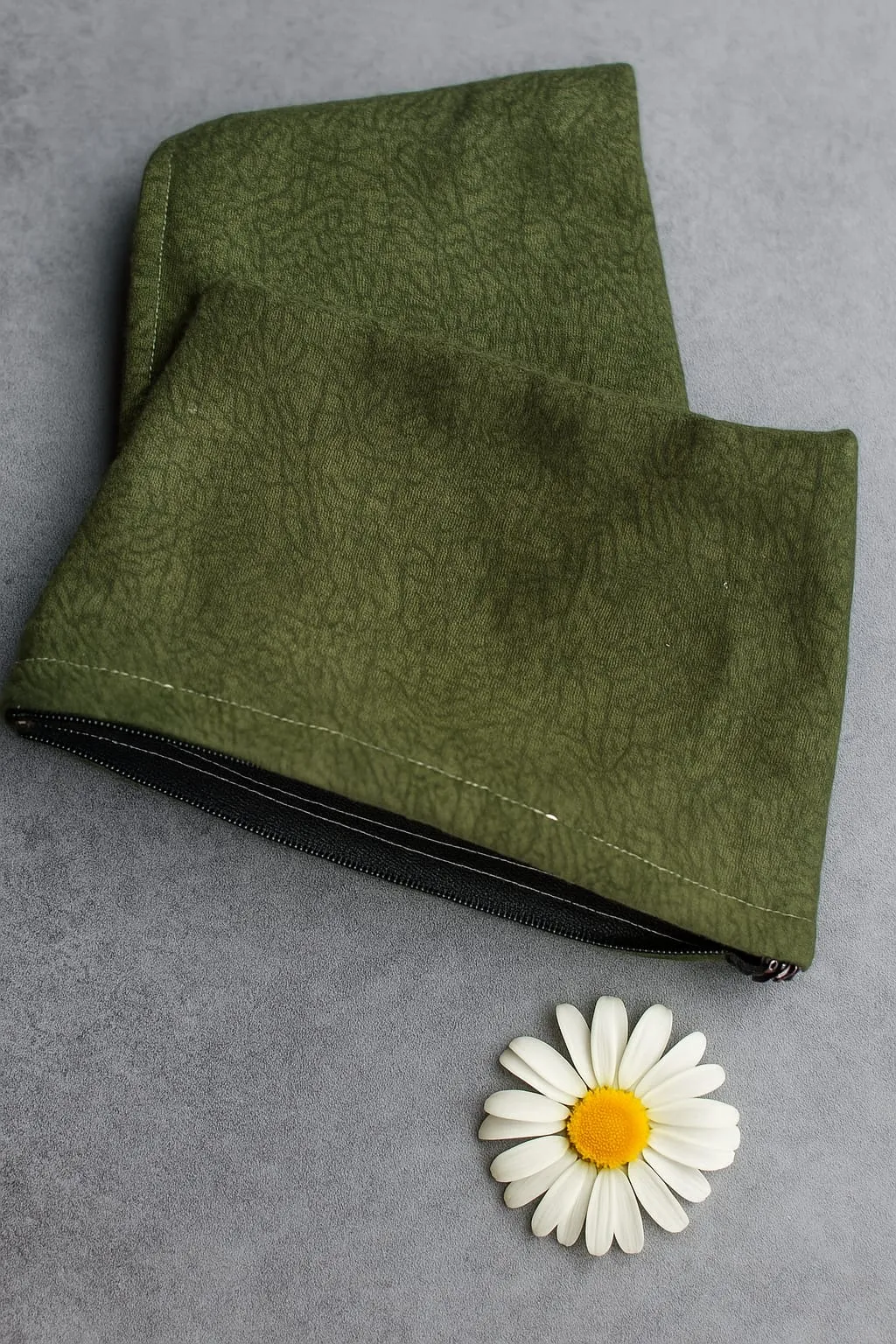 Kadınlar İçin 3'lü Fermuarlı Yeşil Kumaş El Çantası Seti – Günlük ve Şık Kullanım İçin İdeal