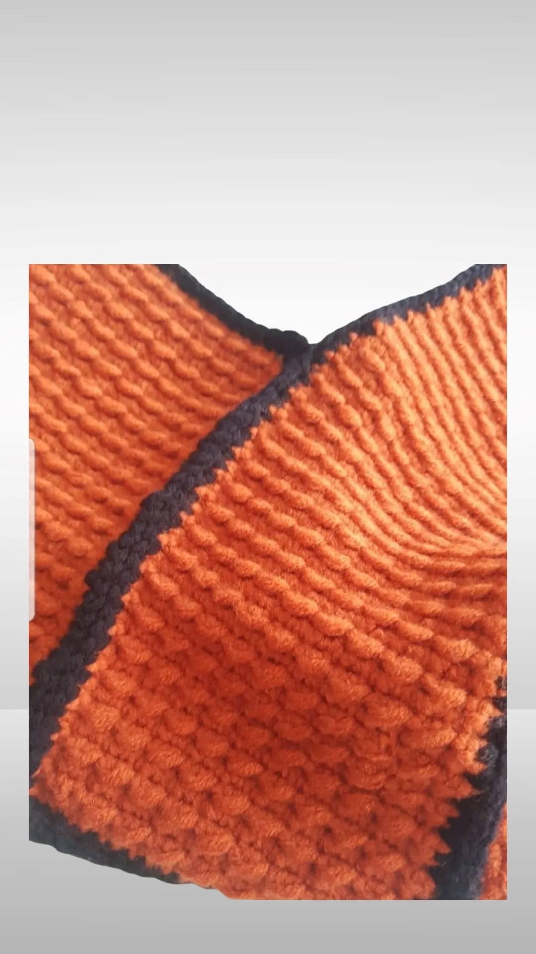 Original Hand Knitted Bag in Orange
