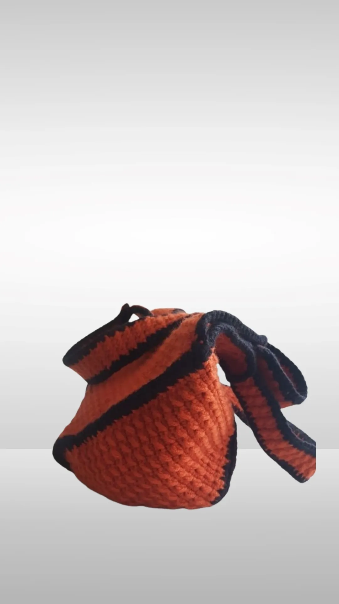 Original Hand Knitted Bag in Orange