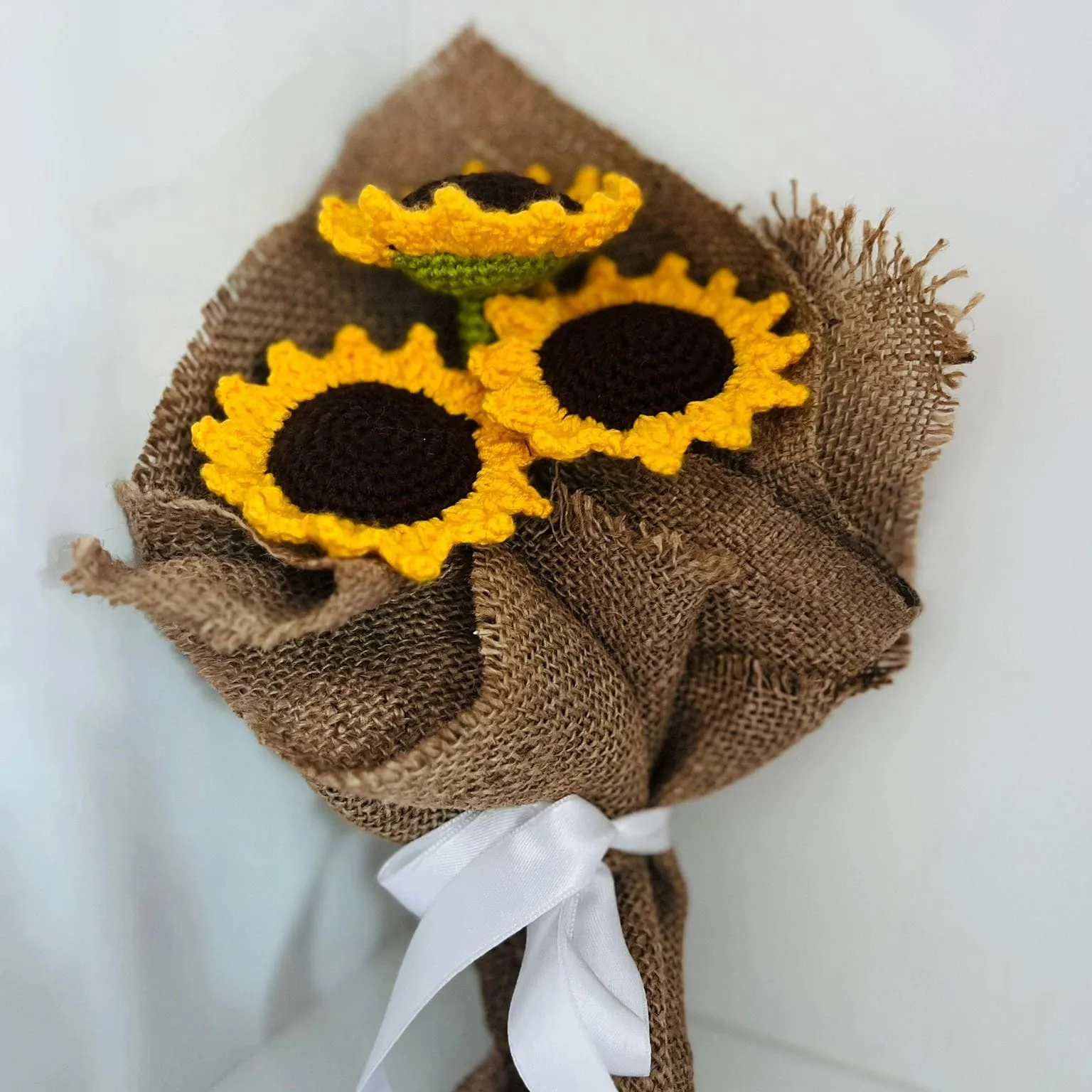Cheerful Sunflowers Wrapped in Wicker