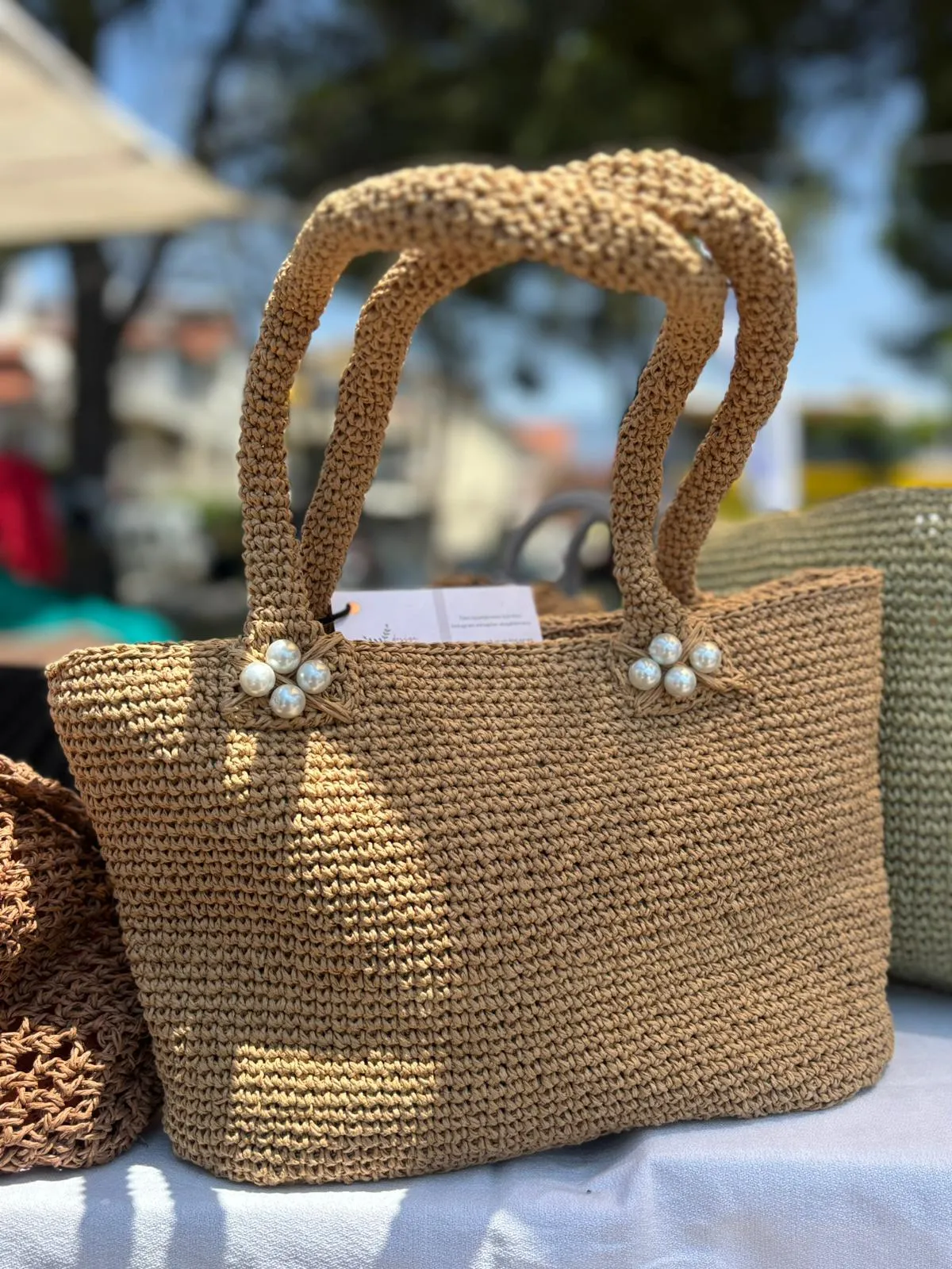 Large Straw Handbag