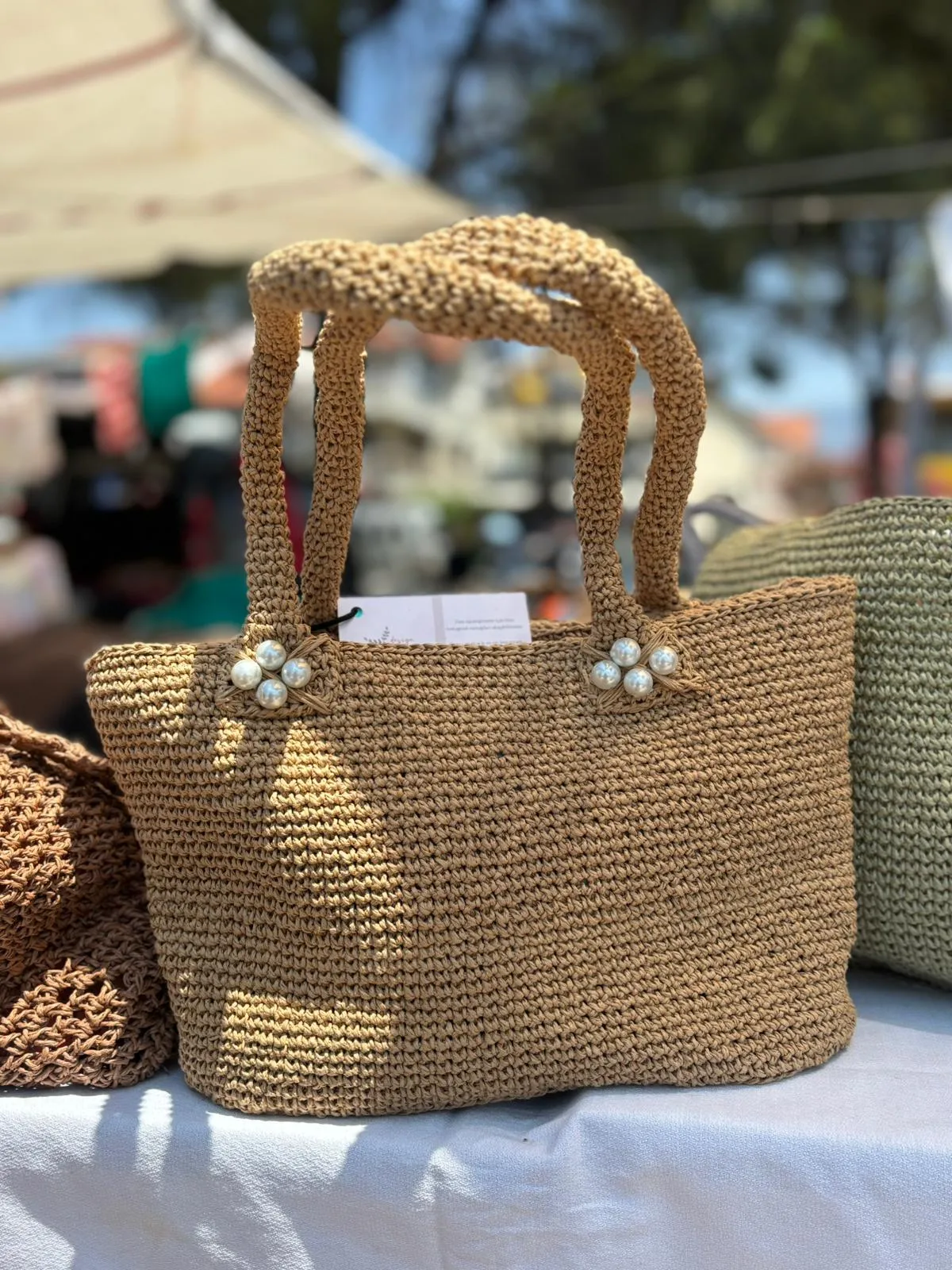 Large Straw Handbag