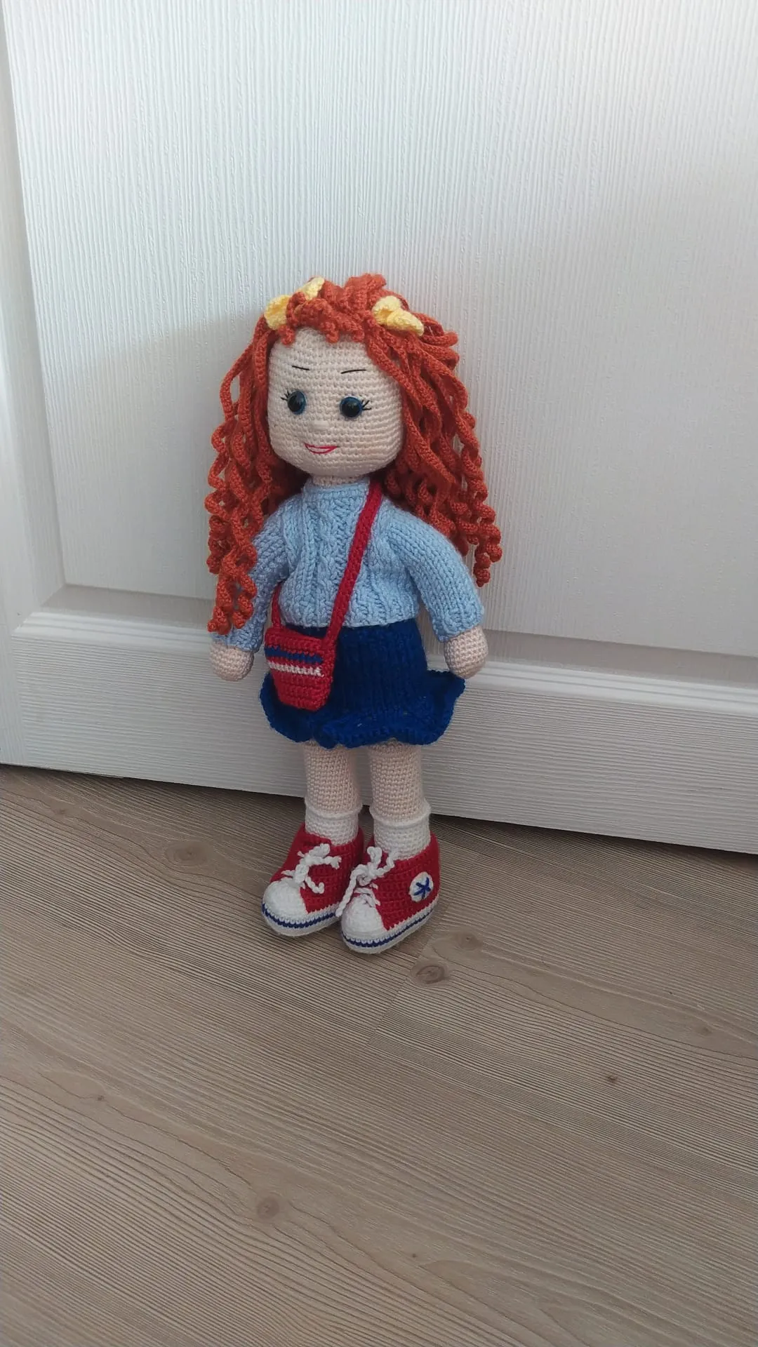 El Yapımı Amigurumi Kız Oyuncak Bebek