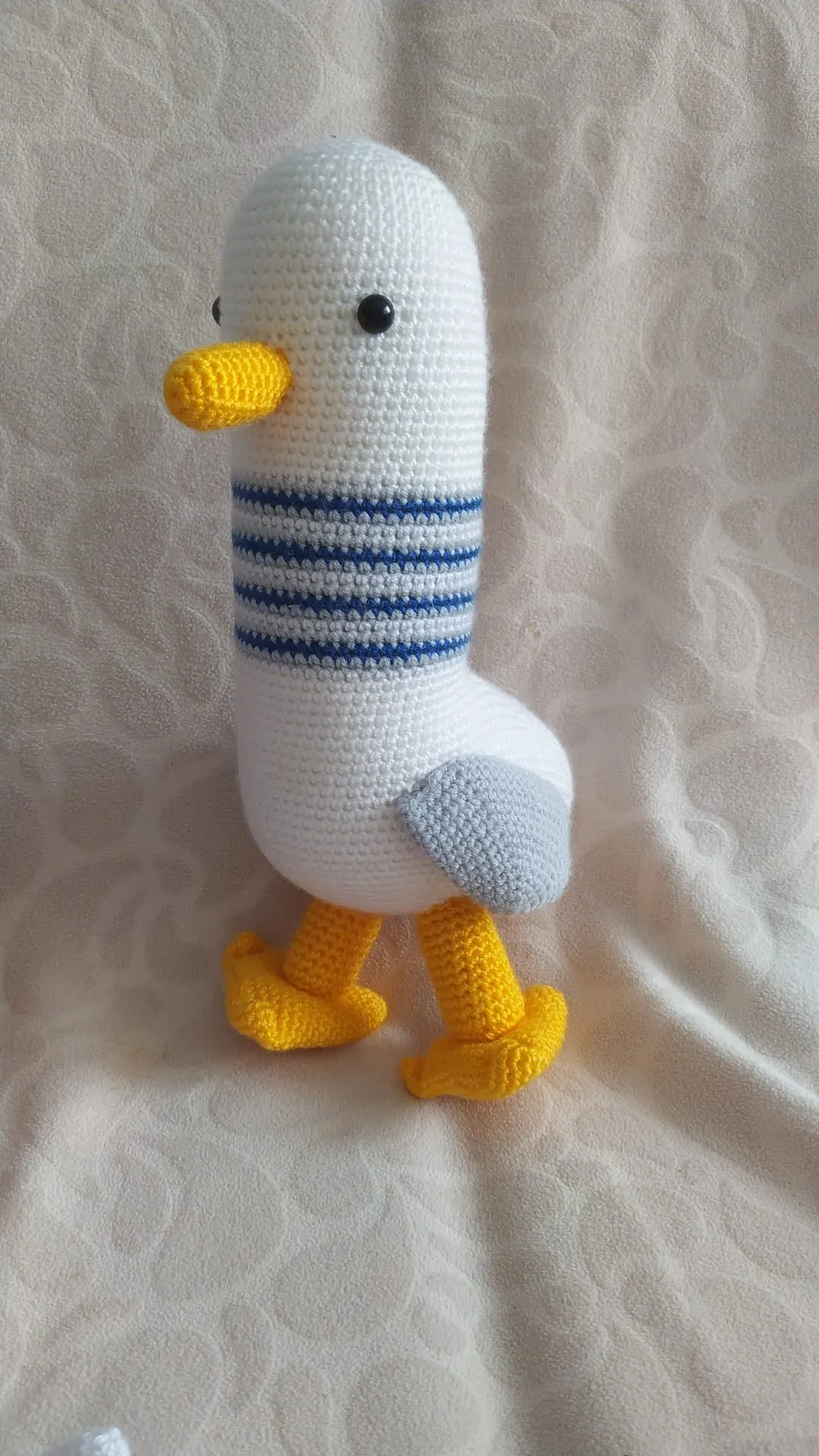  El Örgüsü Amigurumi Martı – Deniz Temalı El Yapımı Oyuncak