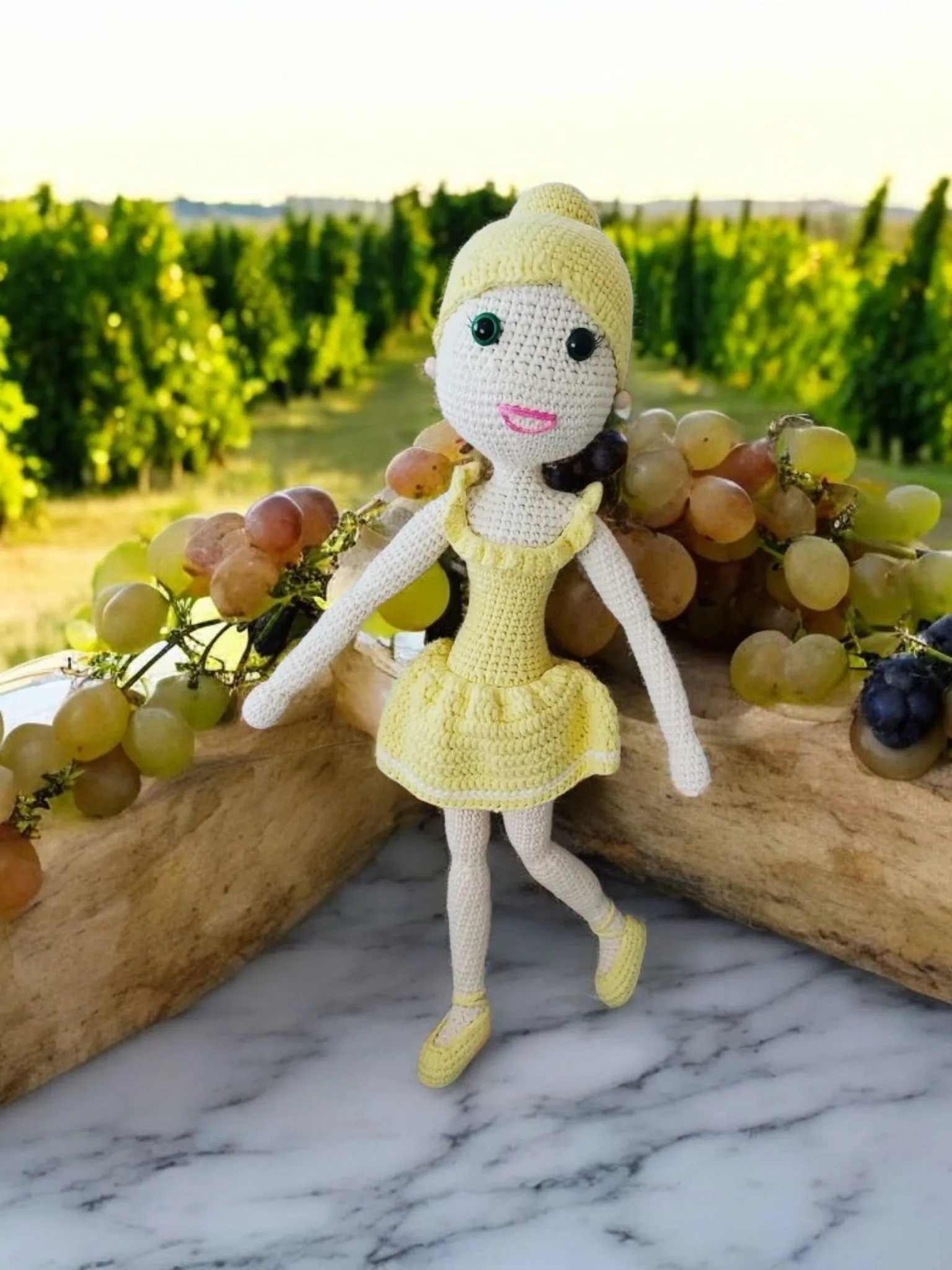 Amigurumi ballerina doll