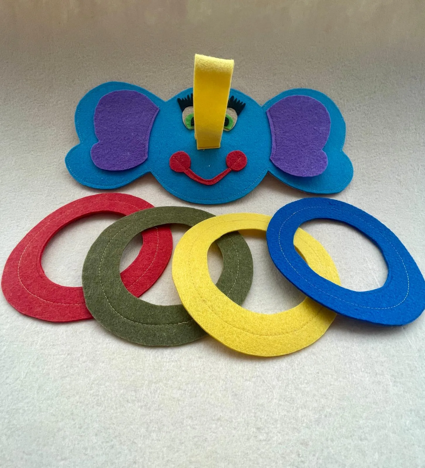 Elephant Design Ring Toss Game