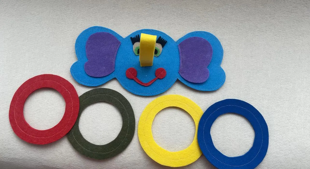Elephant Design Ring Toss Game