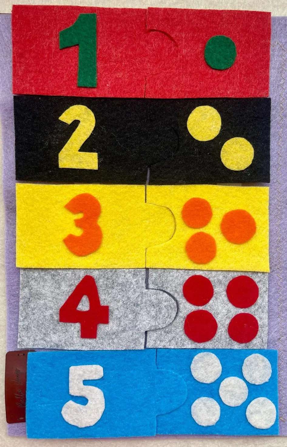 Keçe Puzzle Matematik Eğitim Oyuncağı