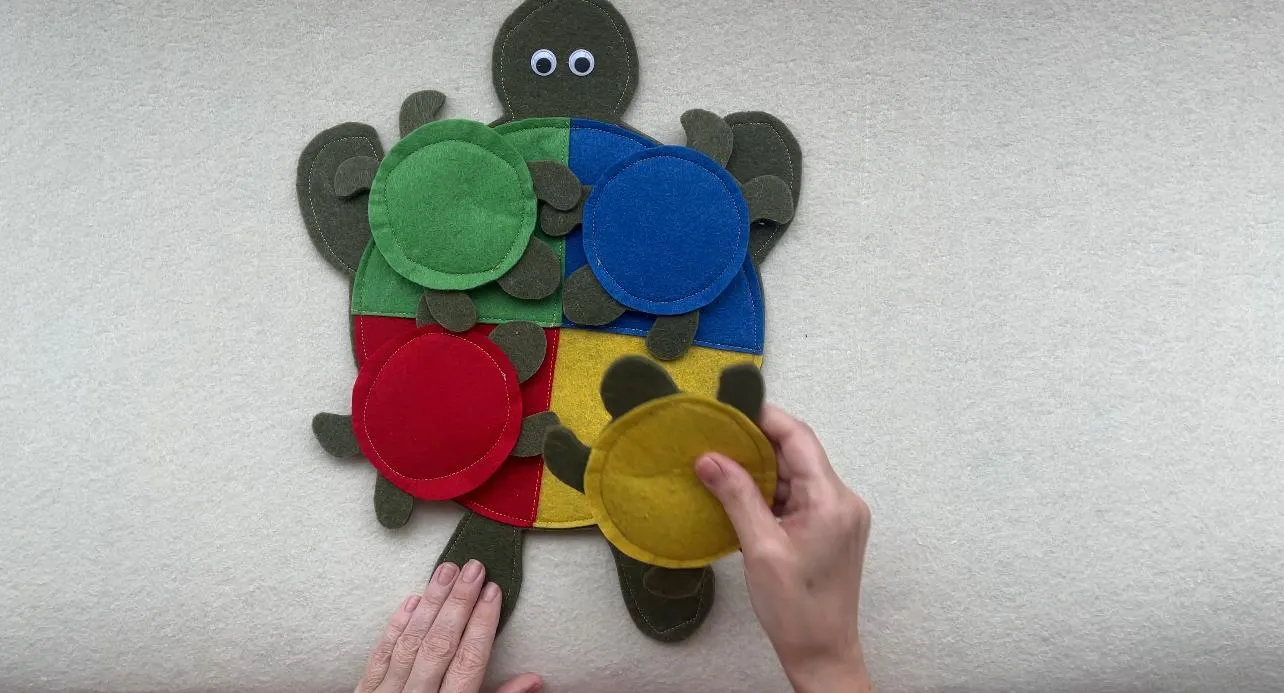 Turtle Designed Felt Educational Toy
