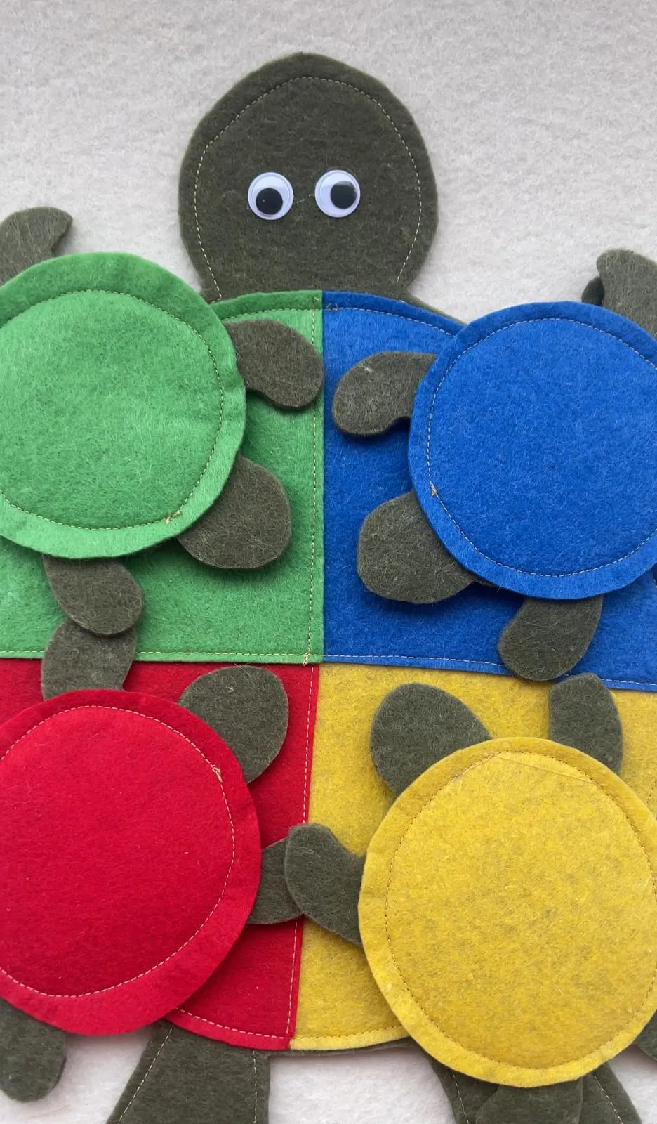 Turtle Designed Felt Educational Toy