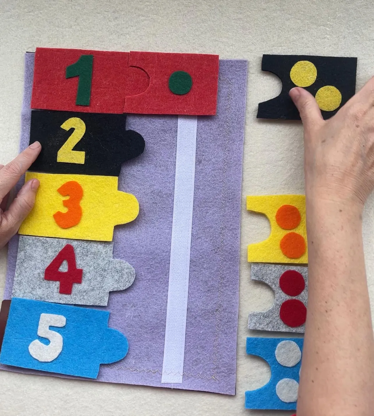Keçe Puzzle Matematik Eğitim Oyuncağı