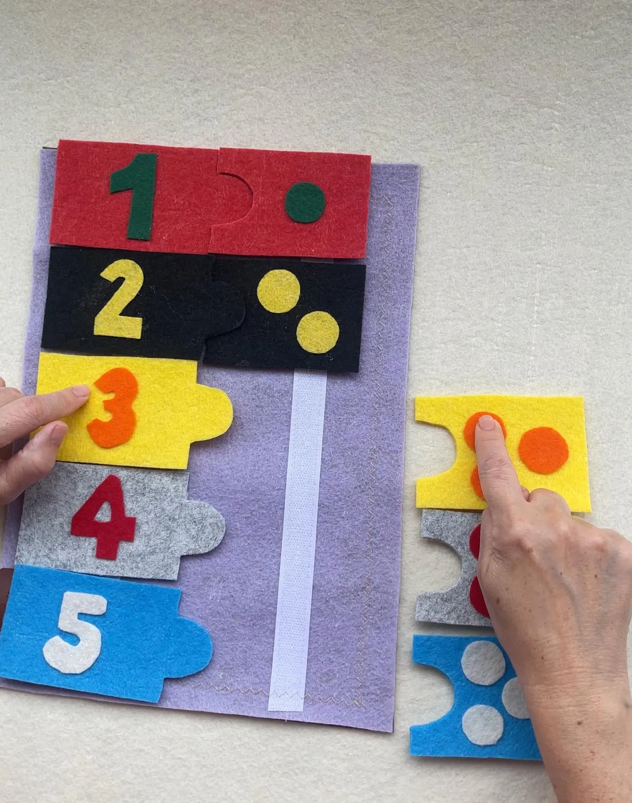 Keçe Puzzle Matematik Eğitim Oyuncağı
