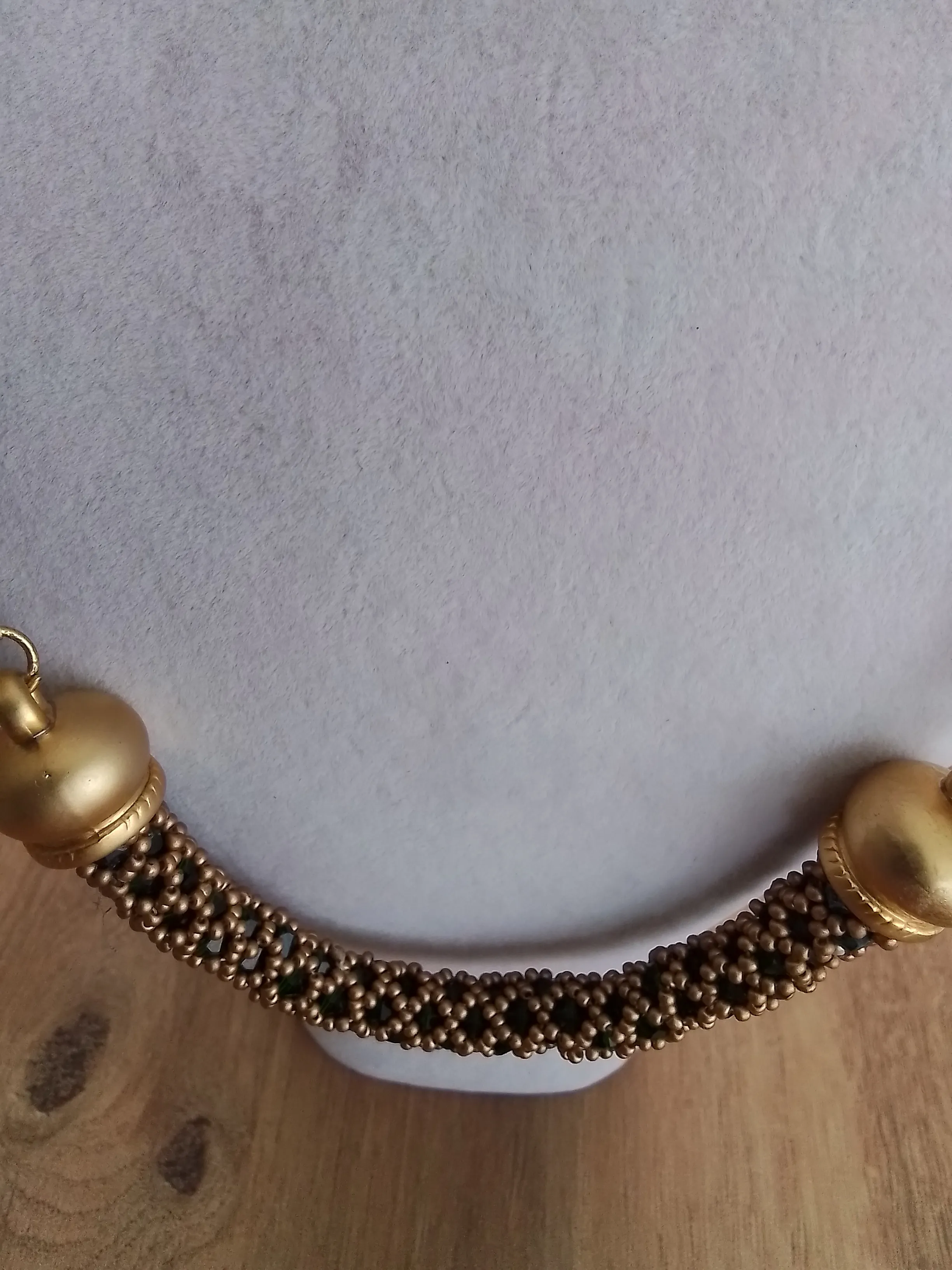 Crystal cage necklace