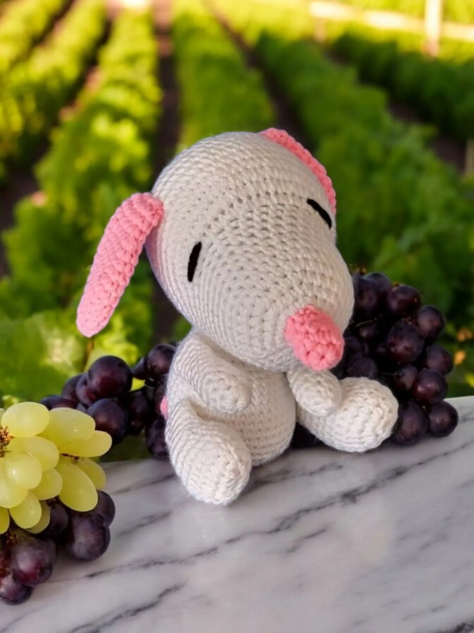 Snoopy pembe kulaklı köpek 