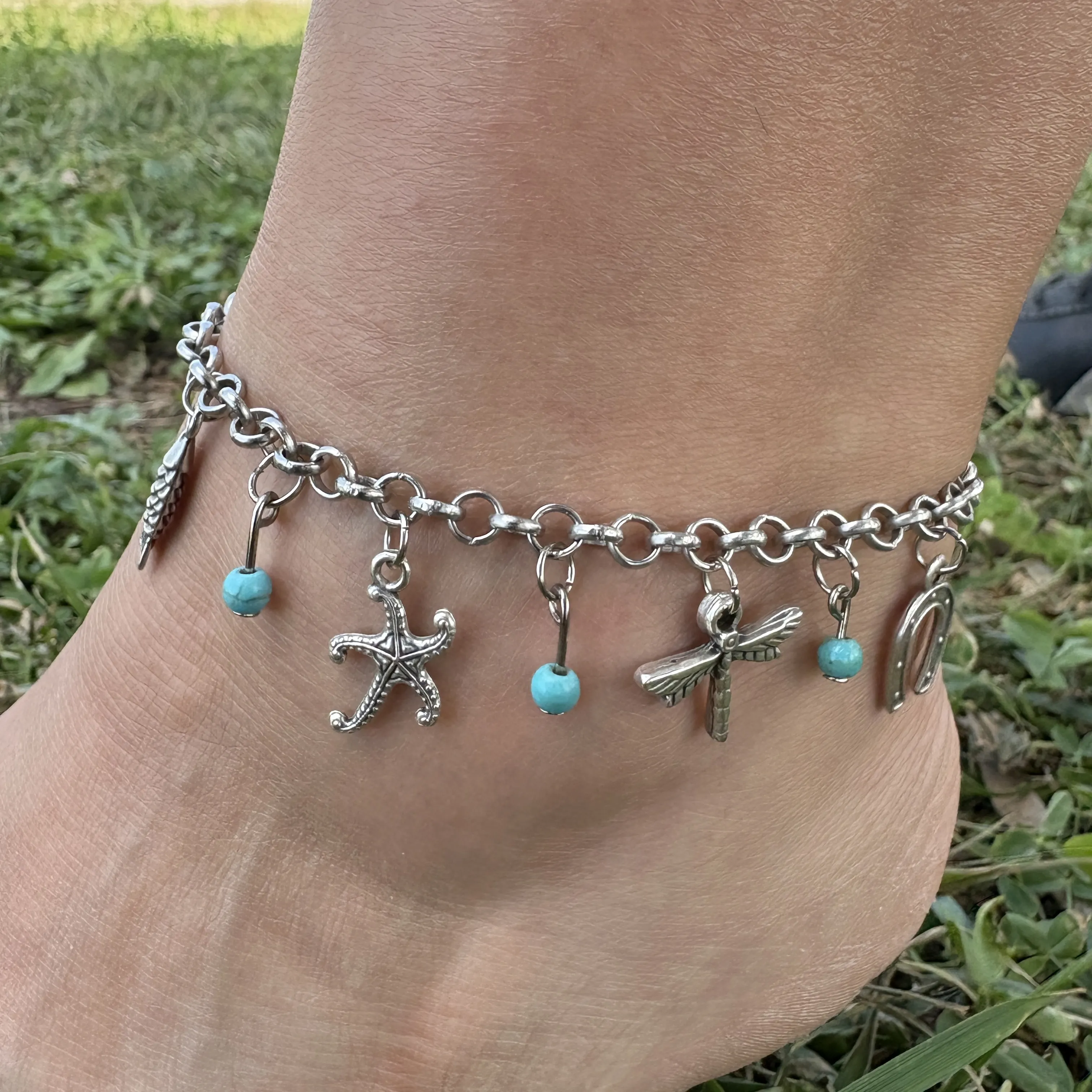 Anklet, Multi-Object Chain Anklet