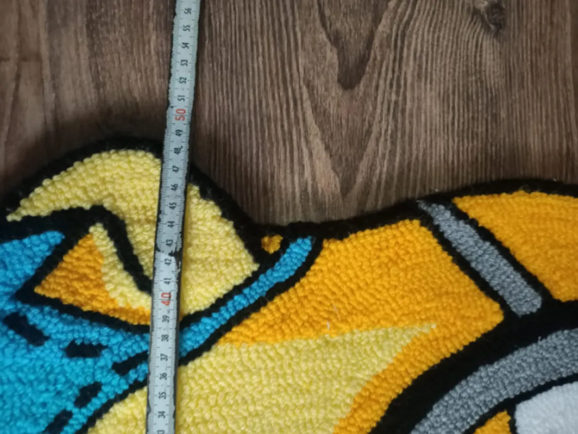 Character Carpet Made with Loop Tufting Technique – 70×50 cm, Handmade