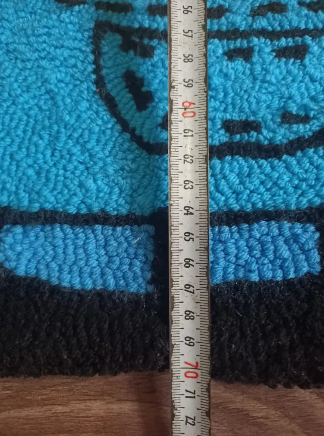 Character Carpet Made with Loop Tufting Technique – 70×50 cm, Handmade
