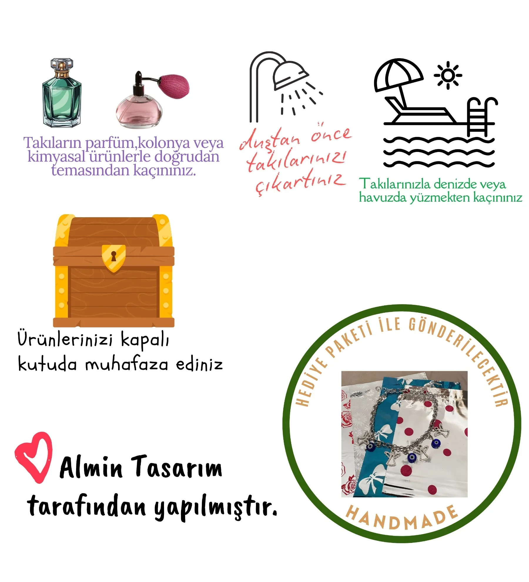 Halhal, Çok Objeli Zincir Halhal, Gümüş Rengi Melekli Halhal