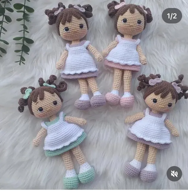 El Örgüsü Mini Kız Bebek