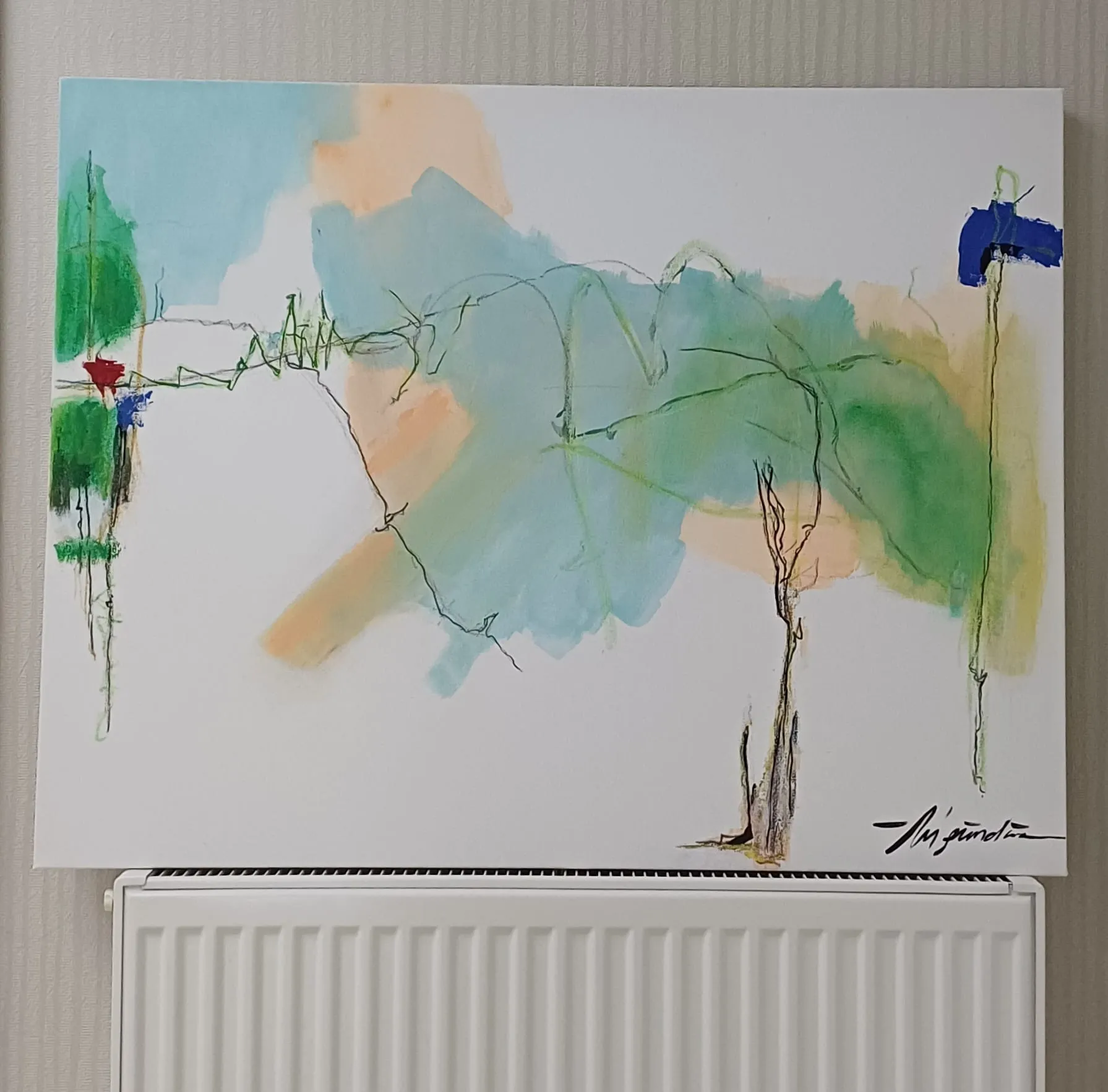 Minimal Soyut Manzara Tablo