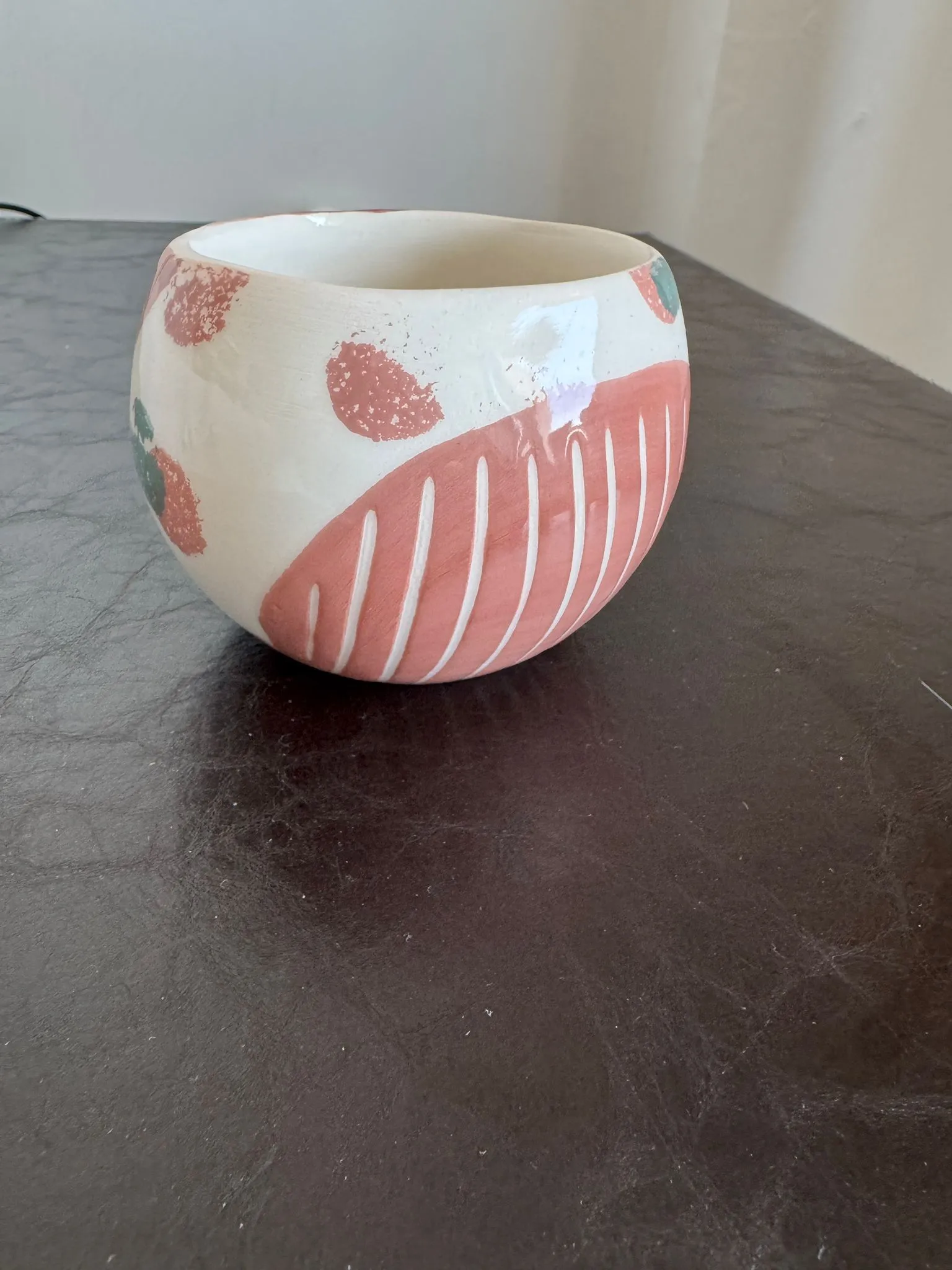 El Yapımı Colorpink Seramik Kupa