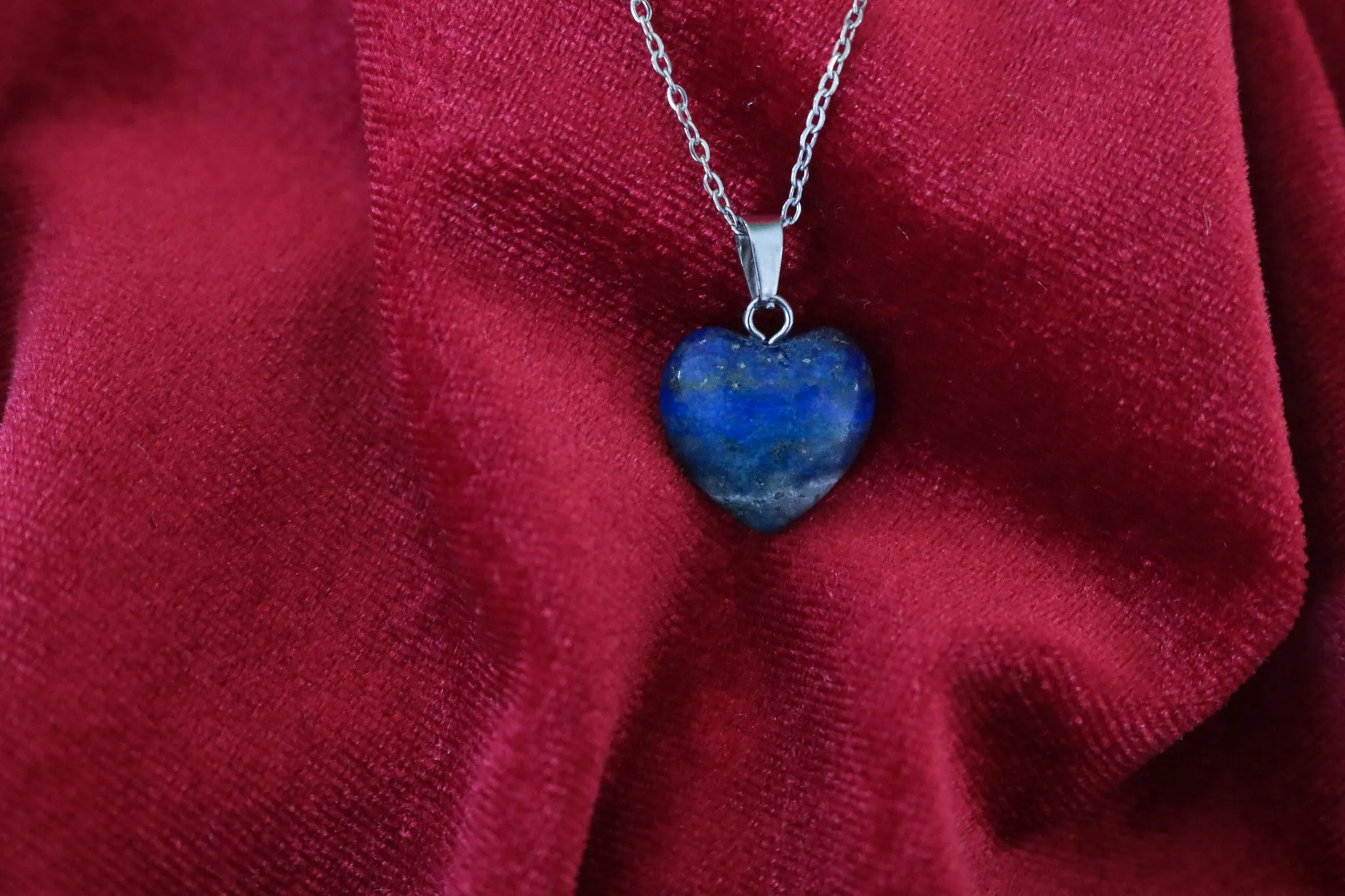 Lapis Lazuli Taşı Kolye Orjinal Taş