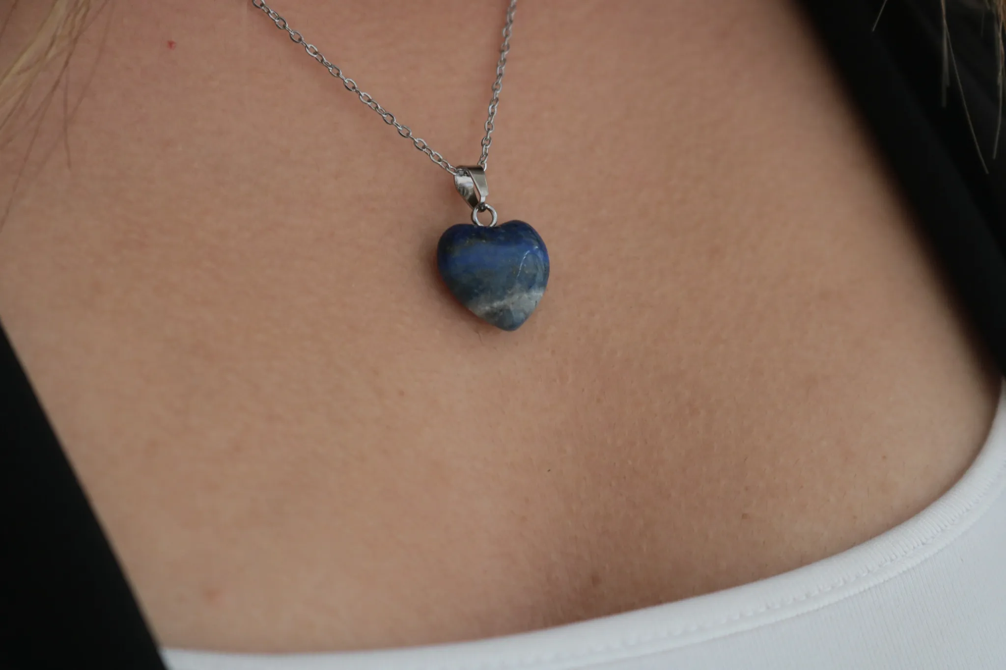 Lapis Lazuli Taşı Kolye Orjinal Taş