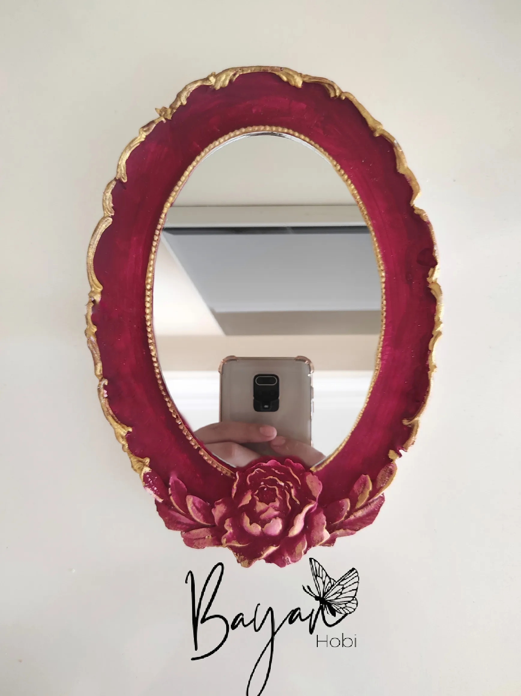 3 lü bordo ayna set