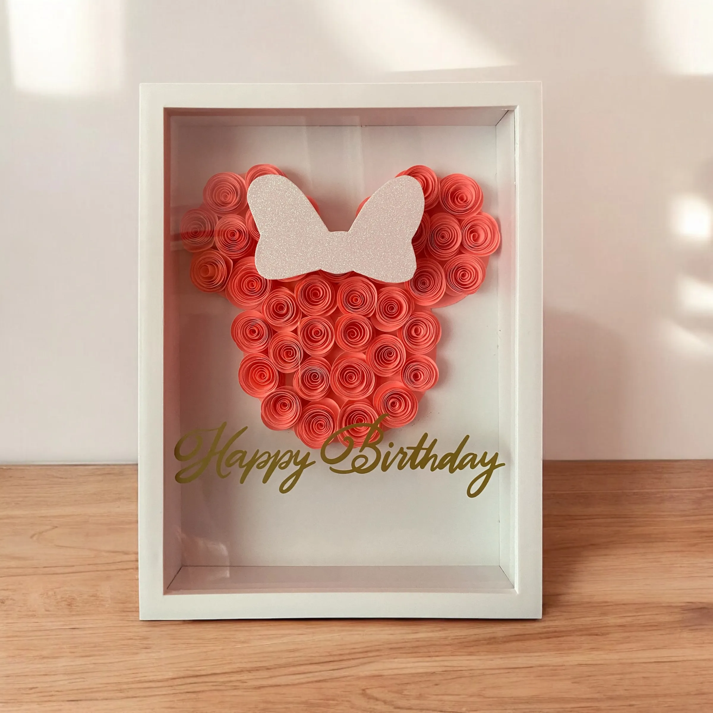 Doğum Günü Solmayan Gül Çerçeve – Kişiye Özel Hediyelik Tasarım