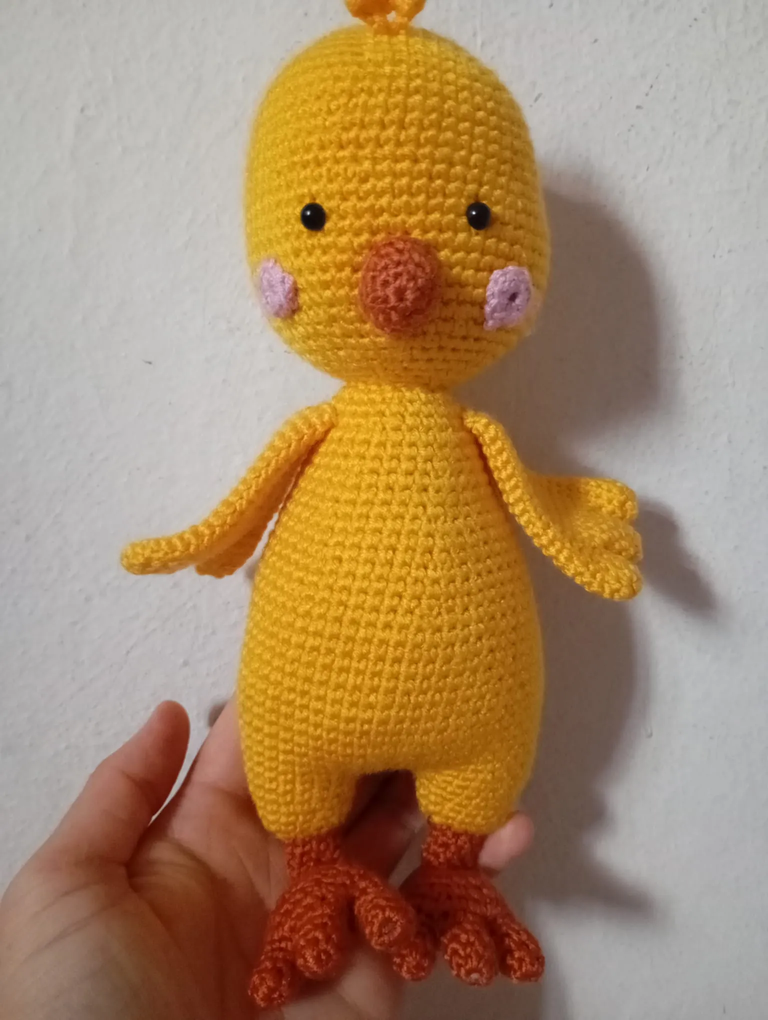 El Yapımı Amigurumi Civciv Oyuncak Bebek