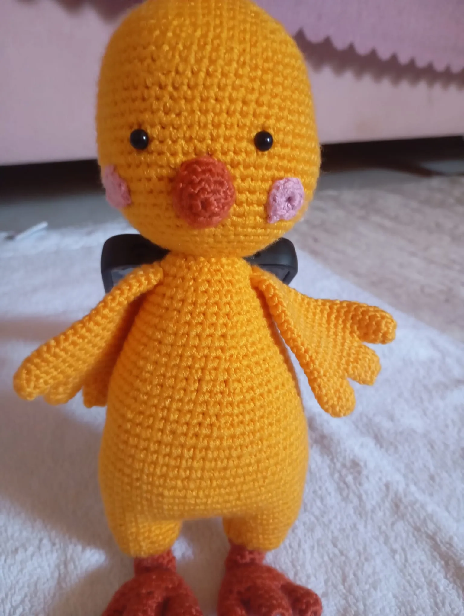 El Yapımı Amigurumi Civciv Oyuncak Bebek
