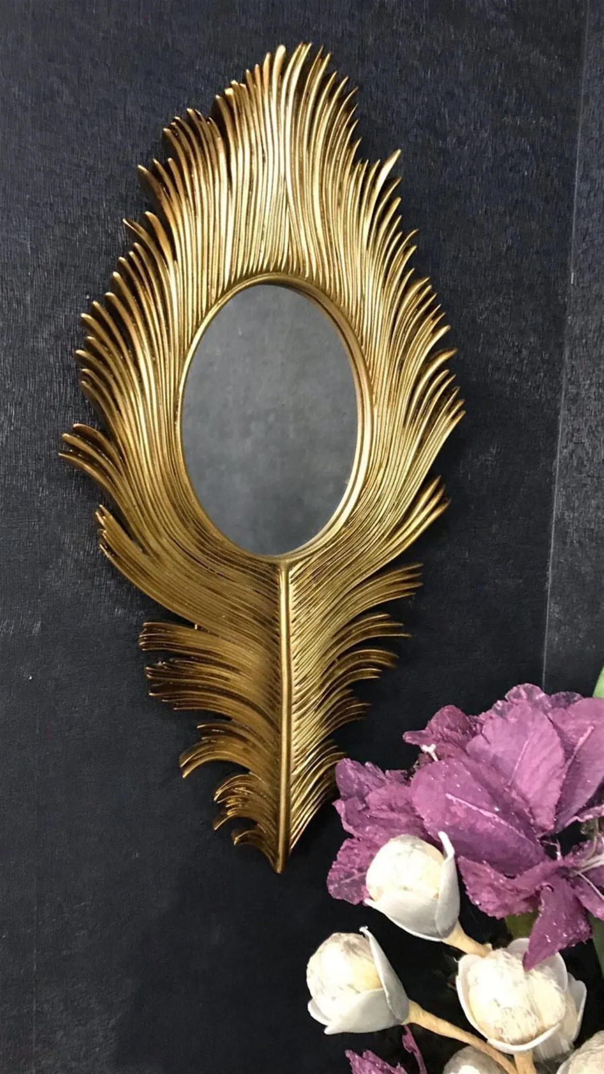 gold tüy ayna