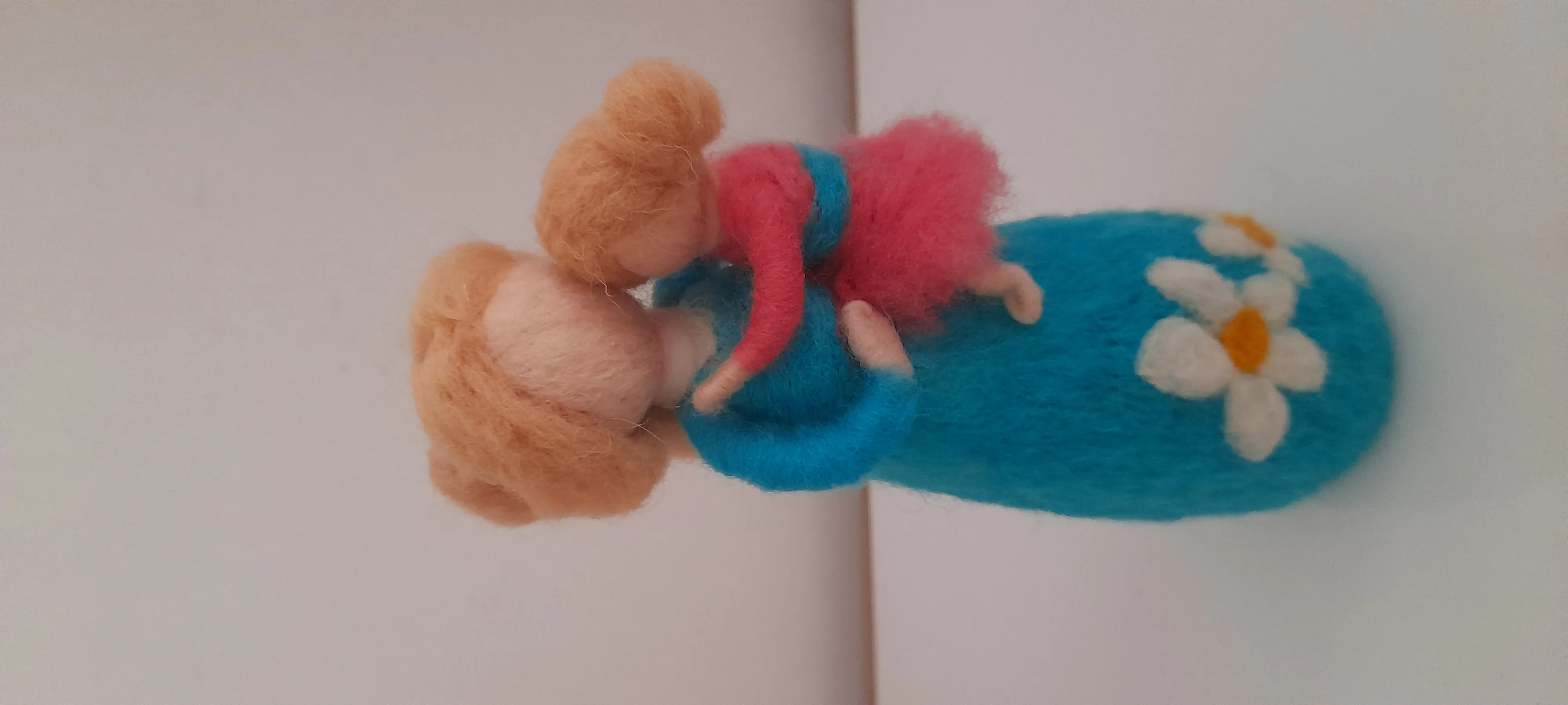 El Yapımı Keçe Anne ve Bebek Figürü