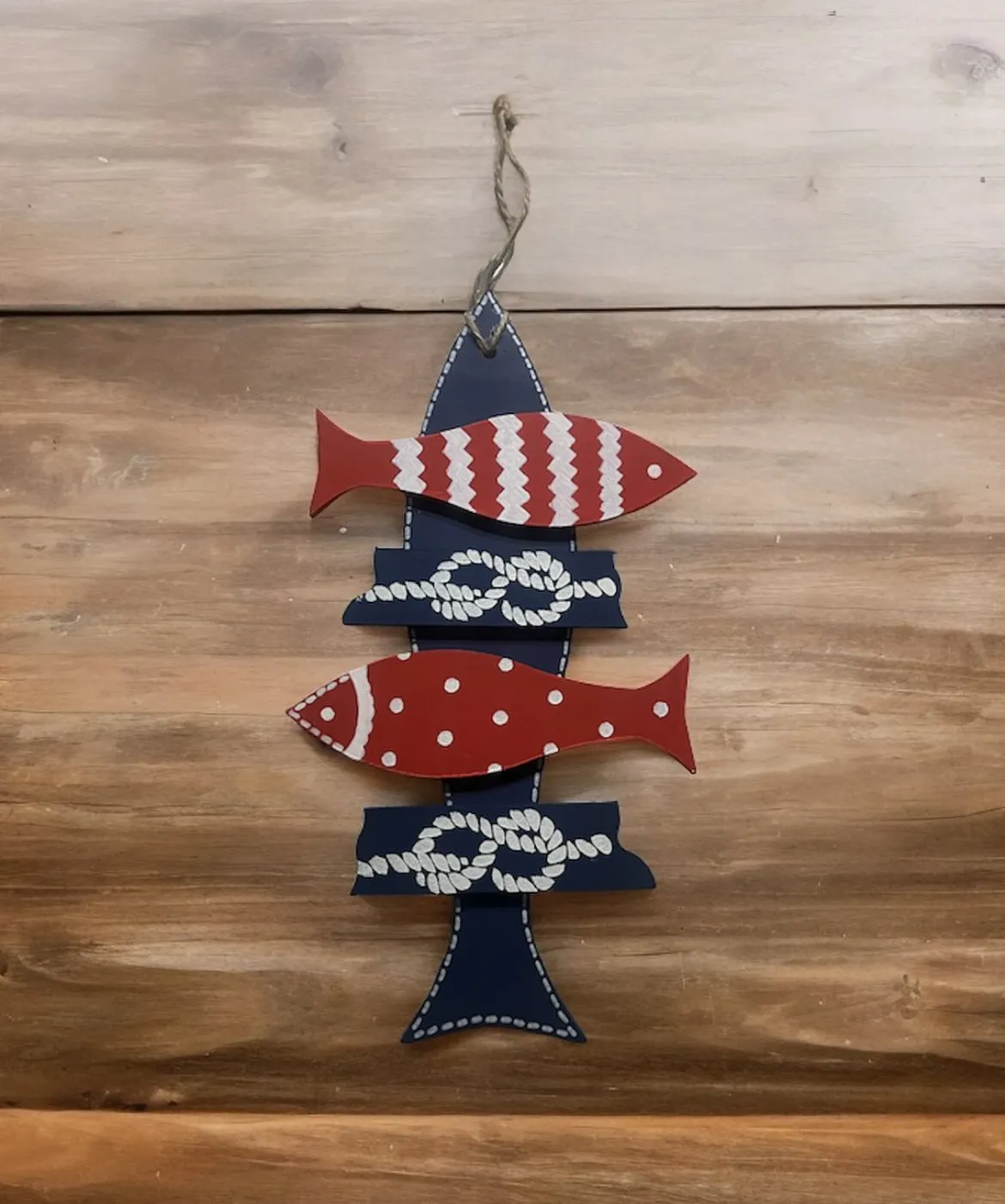45 cm Ahşap Balık Duvar Süsü