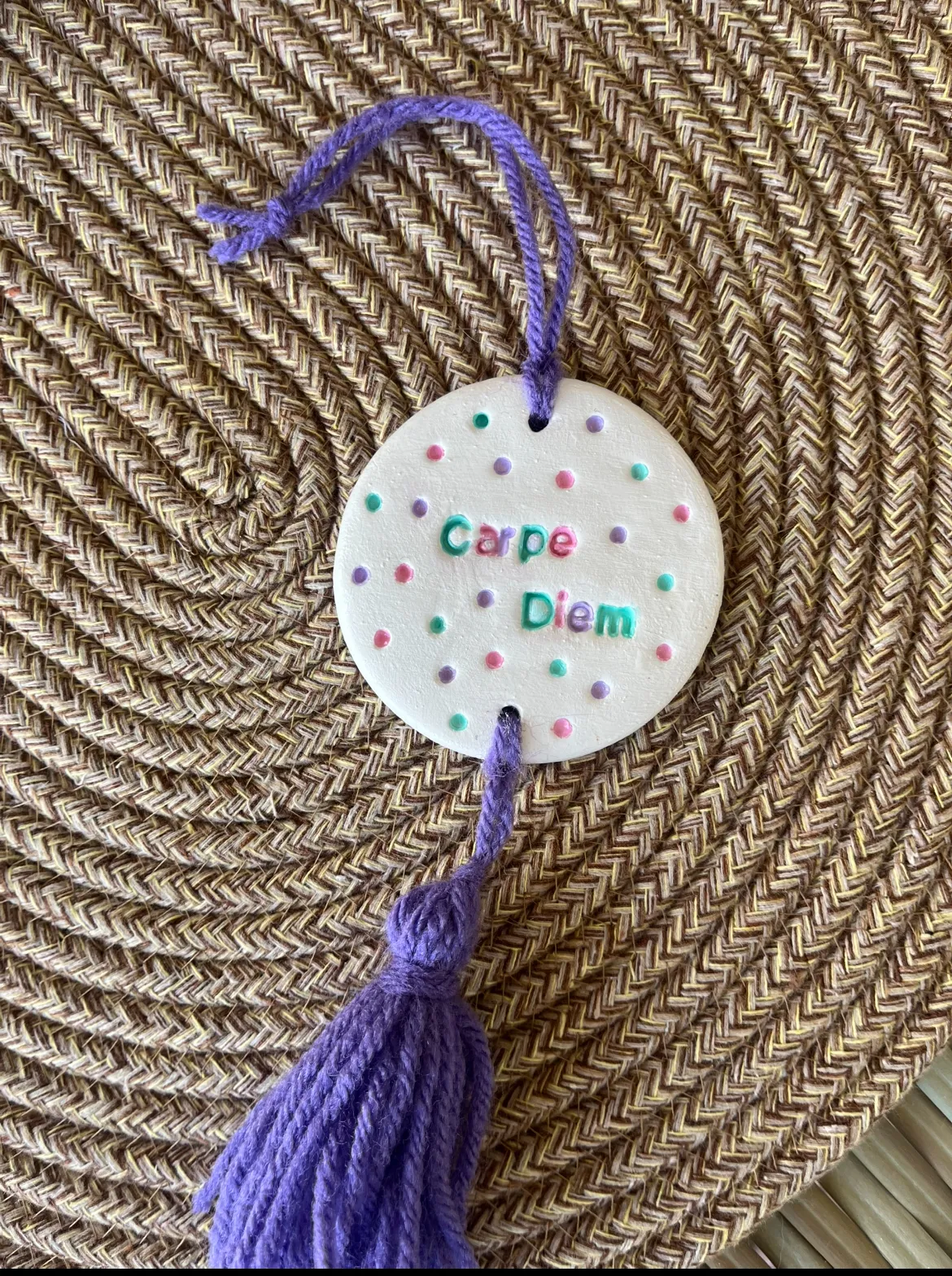 El Yapımı “Carpe Diem” Dikiz Aynası Süsü