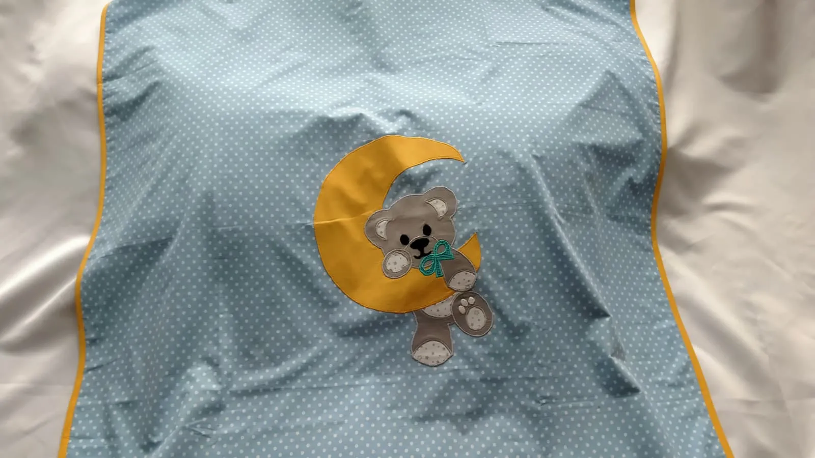 Mavi Ayıcık Bebek Battaniyesi