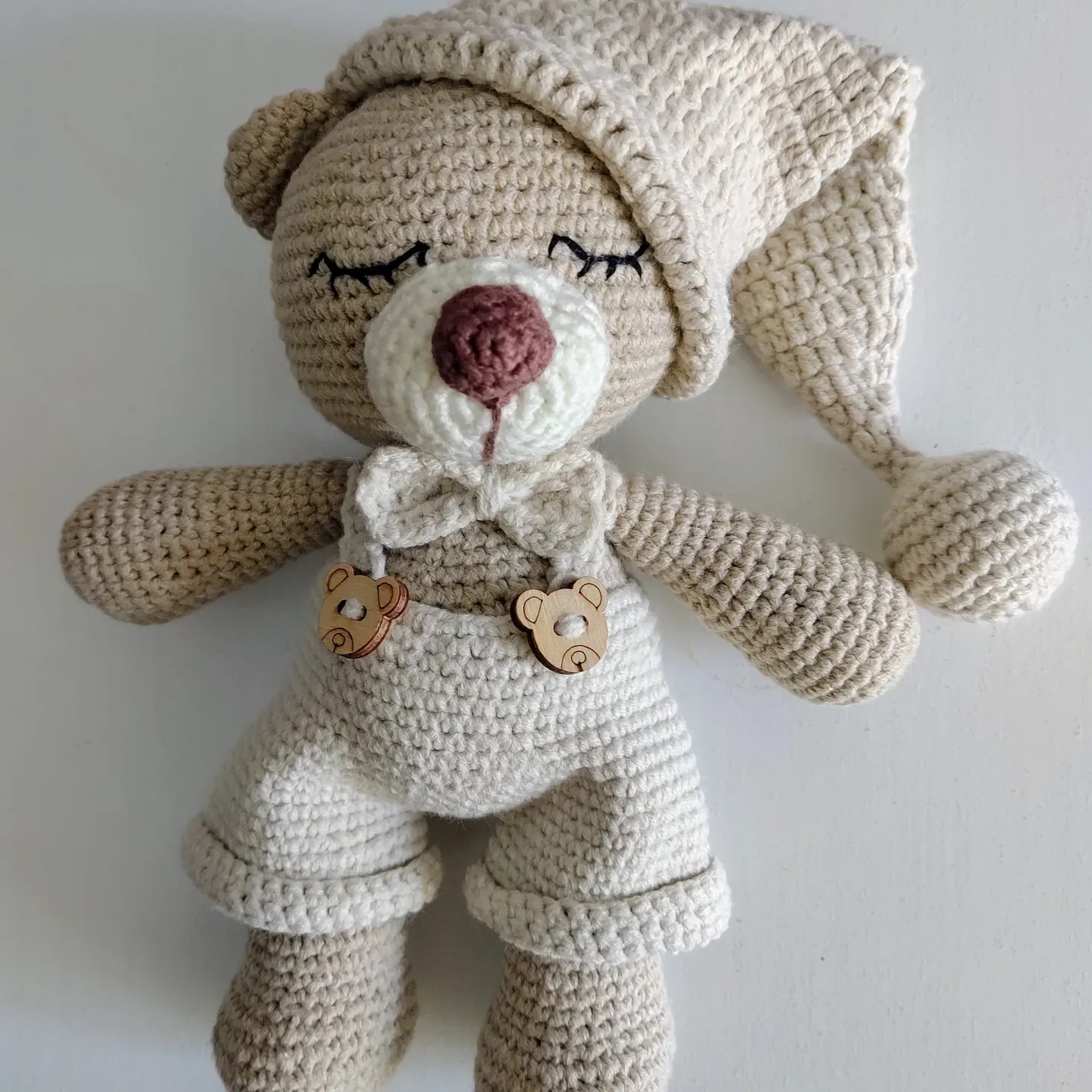 El Yapımı Amigurumi Uykucu Ayıcık