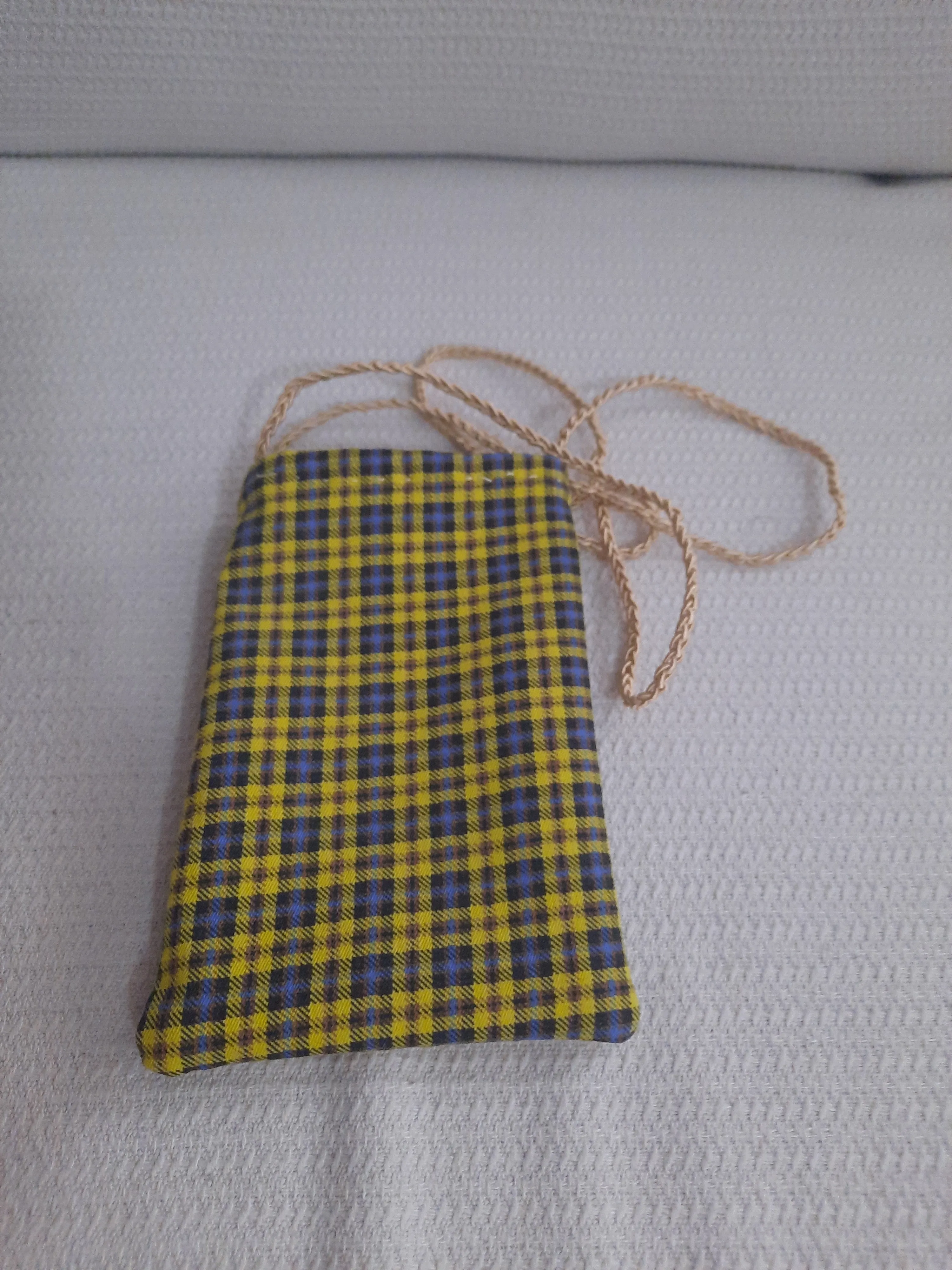 Ekoseli telefon çantası 
