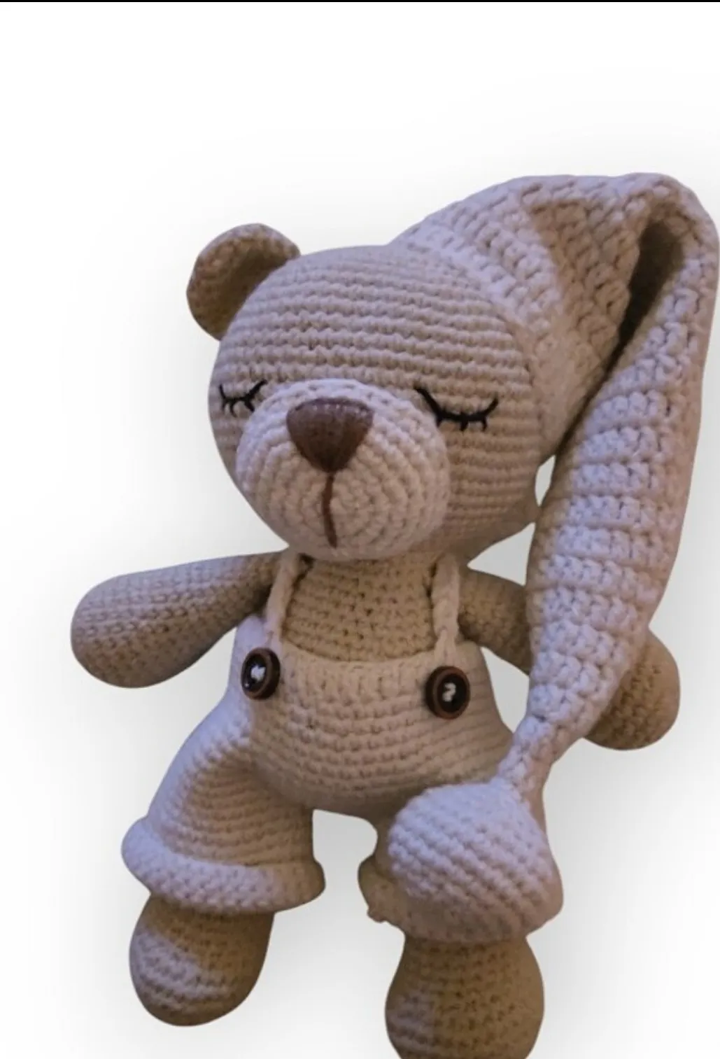 El Yapımı Amigurumi Uykucu Ayıcık