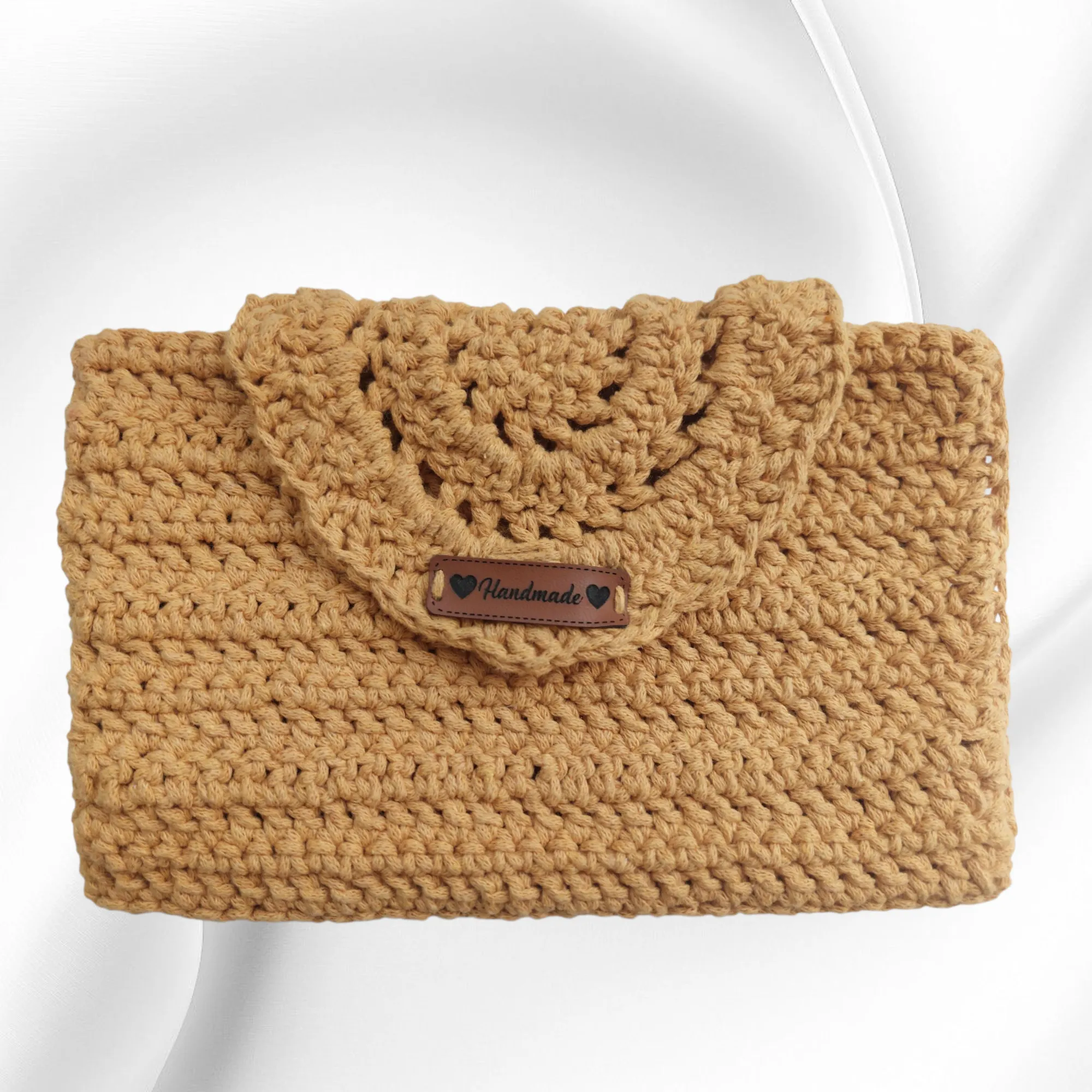 Knotsy Clutch Çanta – Pamuk Makrome El Yapımı Şık Tasarım